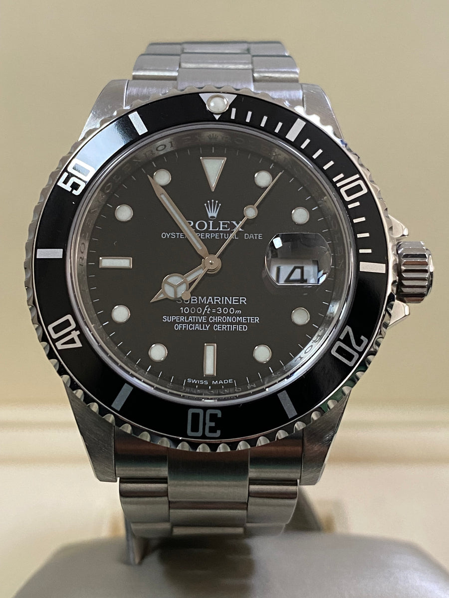 Rolex Steel Submariner Date - M Serial - Pre Ceramic Bezel - Black Dia 