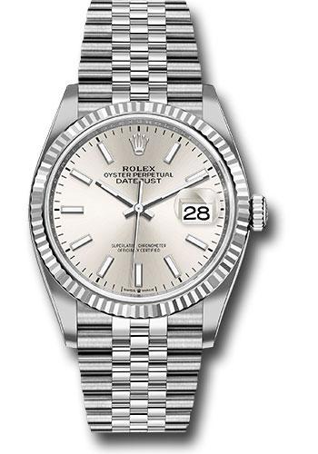 Rolex Steel Datejust 36 - 2020 - Fluted Bezel - Silver Index Dial - Jubilee Bracelet - 126234 *COMPLETE SET*