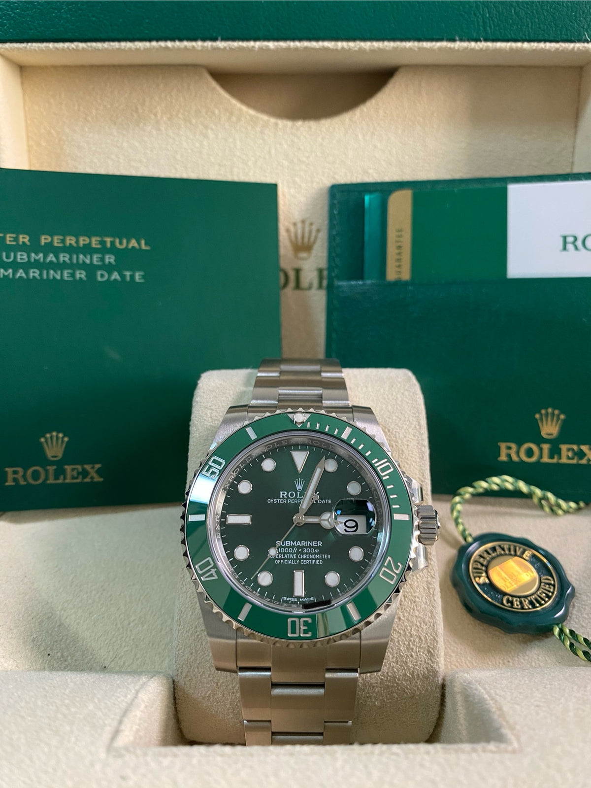 Rolex Steel Submariner Date - 2019 - "Hulk" - 116610LV *NOS*