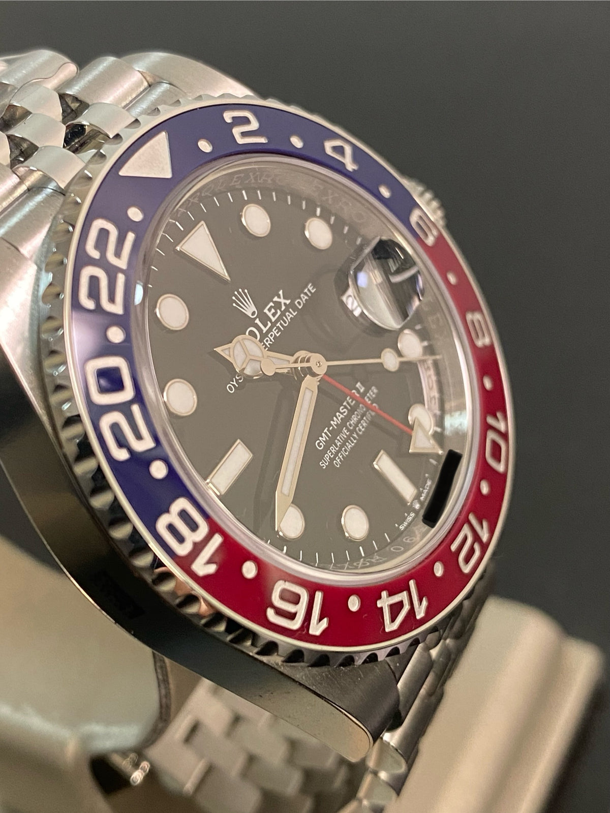 Rolex Steel GMT-Master II - 2019 -"Pepsi" - Black Dial - Jubilee Bracelet - 126710BLRO *FULL STICKERS*