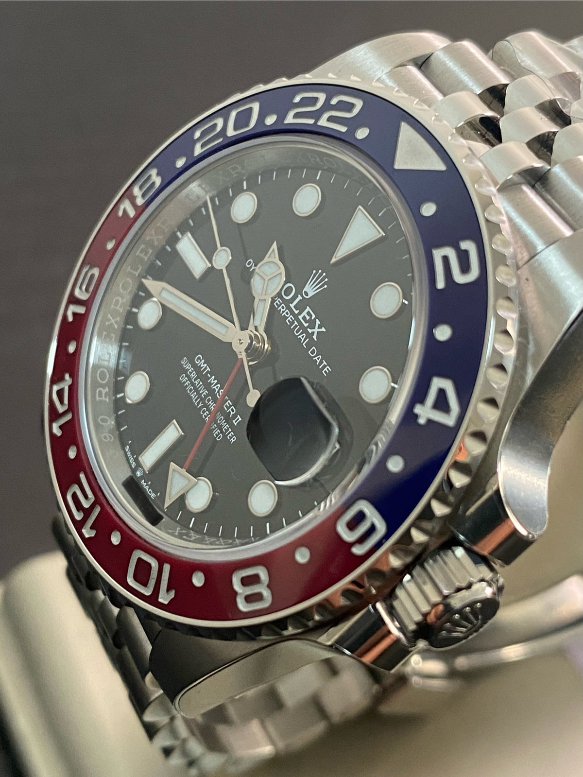 Rolex Steel GMT-Master II - 2019 -"Pepsi" - Black Dial - Jubilee Bracelet - 126710BLRO *FULL STICKERS*