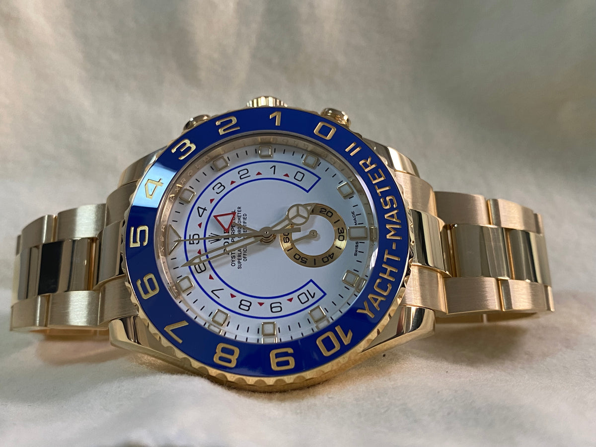 Rolex Yellow Gold Yacht-Master II - 2023 - White Dial - 116688 *FULL SET*