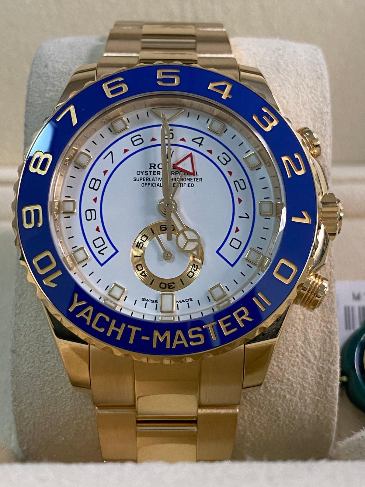 Rolex Yellow Gold Yacht-Master II - 2023 - White Dial - 116688 *FULL SET*