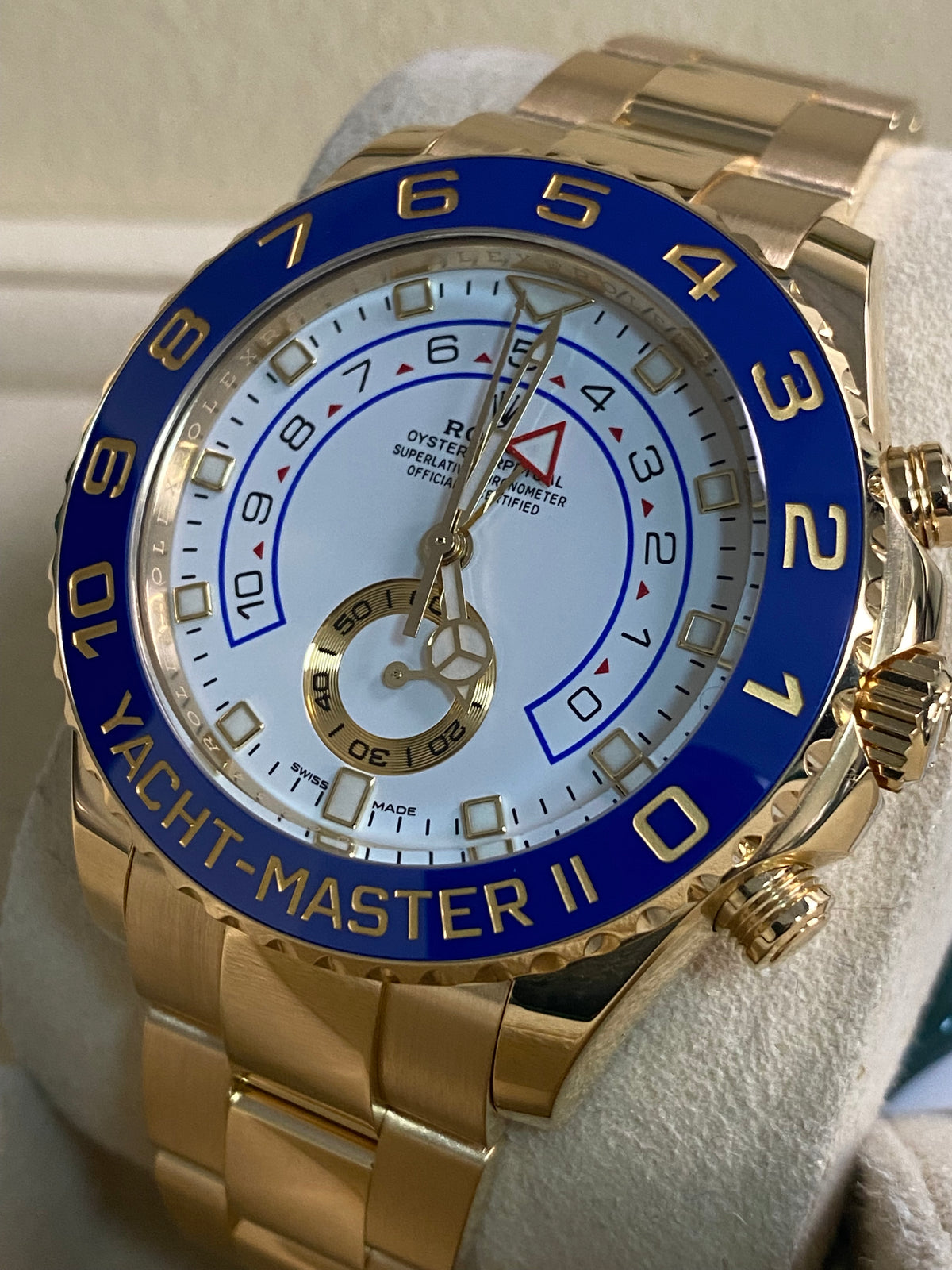 Rolex Yellow Gold Yacht-Master II - 2023 - White Dial - 116688 *FULL SET*