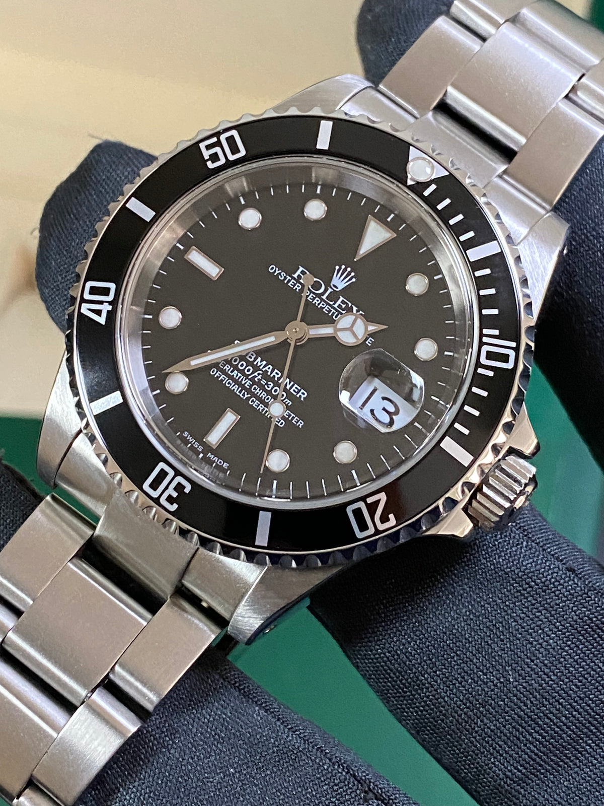 Rolex Steel Submariner Date - A serial - Pre Ceramic Bezel - Black Dial - 16610