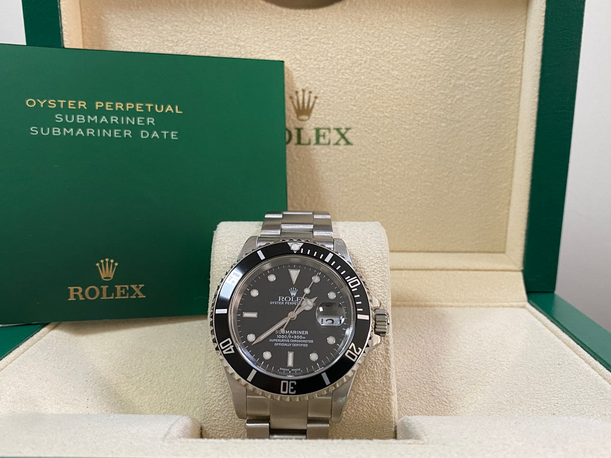 Rolex Steel Submariner Date - A serial - Pre Ceramic Bezel - Black Dial - 16610