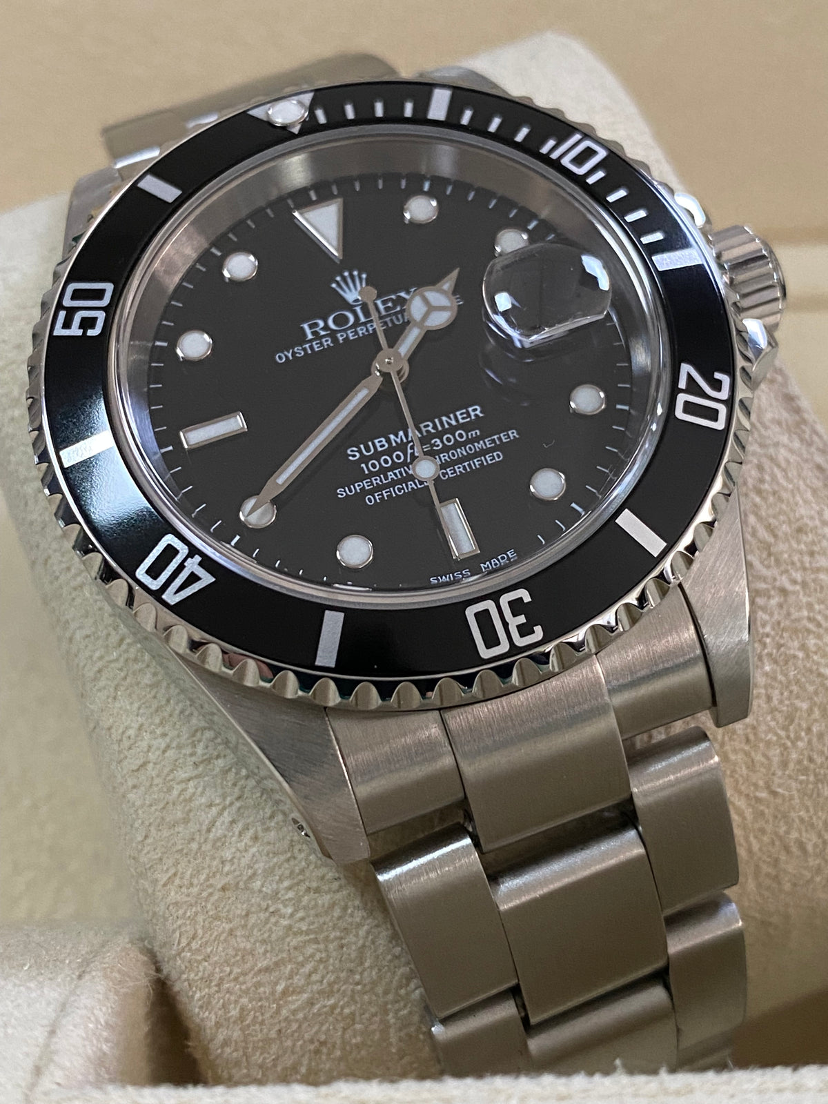 Rolex Steel Submariner Date - A serial - Pre Ceramic Bezel - Black Dial - 16610