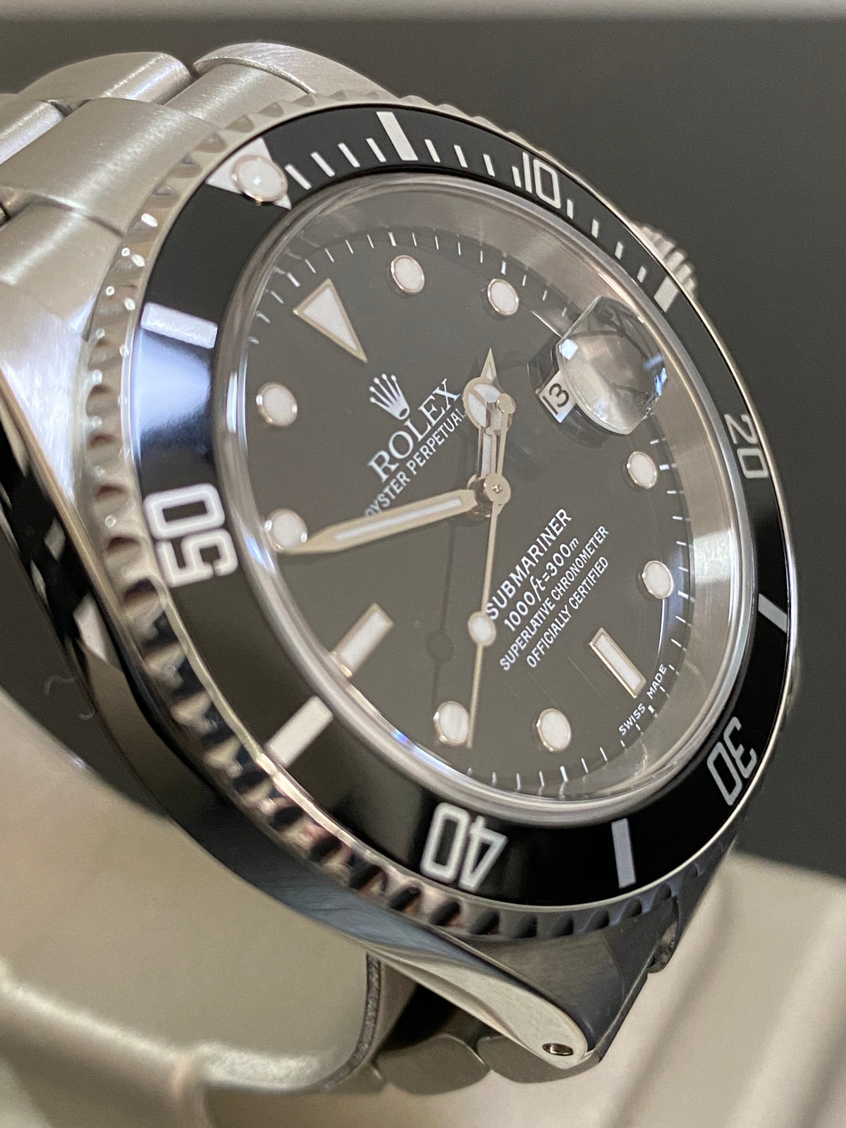 Rolex Steel Submariner Date - A serial - Pre Ceramic Bezel - Black Dial - 16610