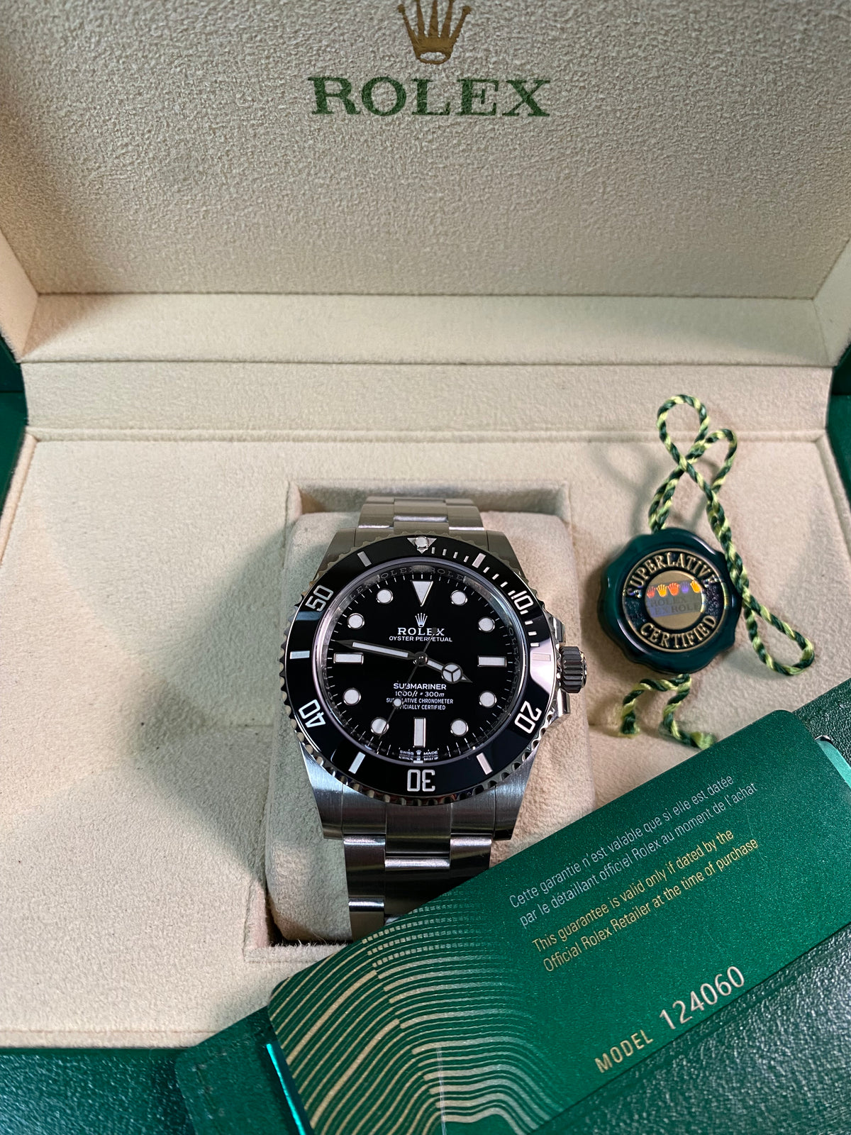 Rolex Steel Submariner No Date - 2020  - 124060 *FULL SET*