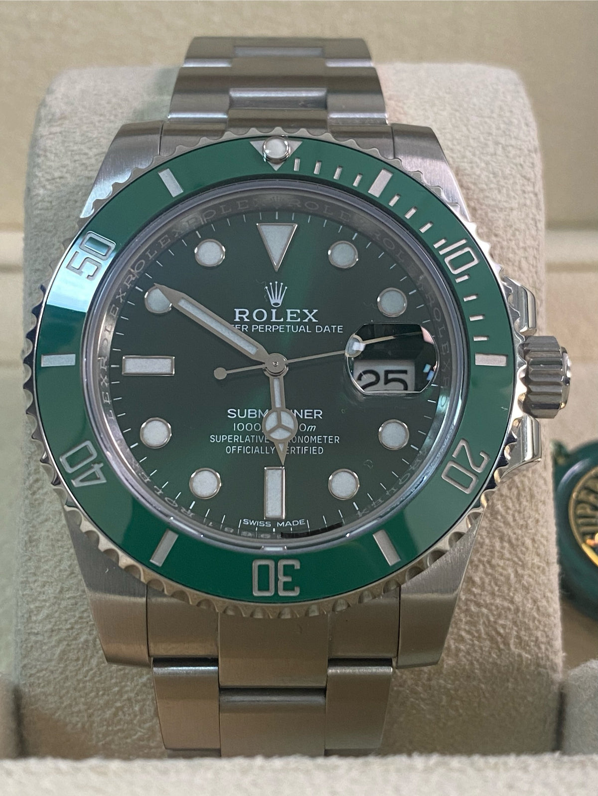 Rolex Steel Submariner Date - 2020 - "Hulk" - 116610LV *New Style Card*