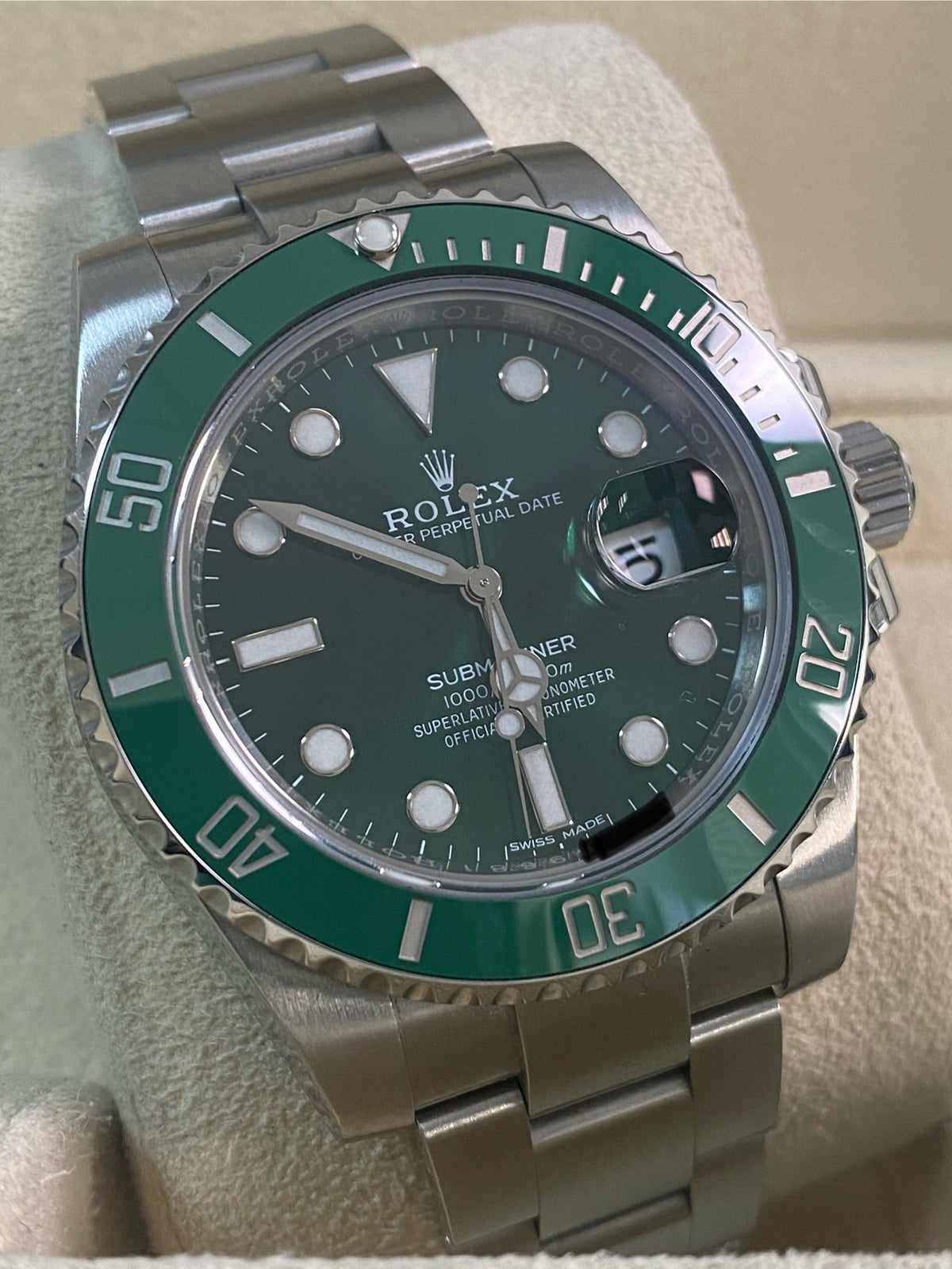 Rolex Steel Submariner Date - 2020 - "Hulk" - 116610LV *New Style Card*