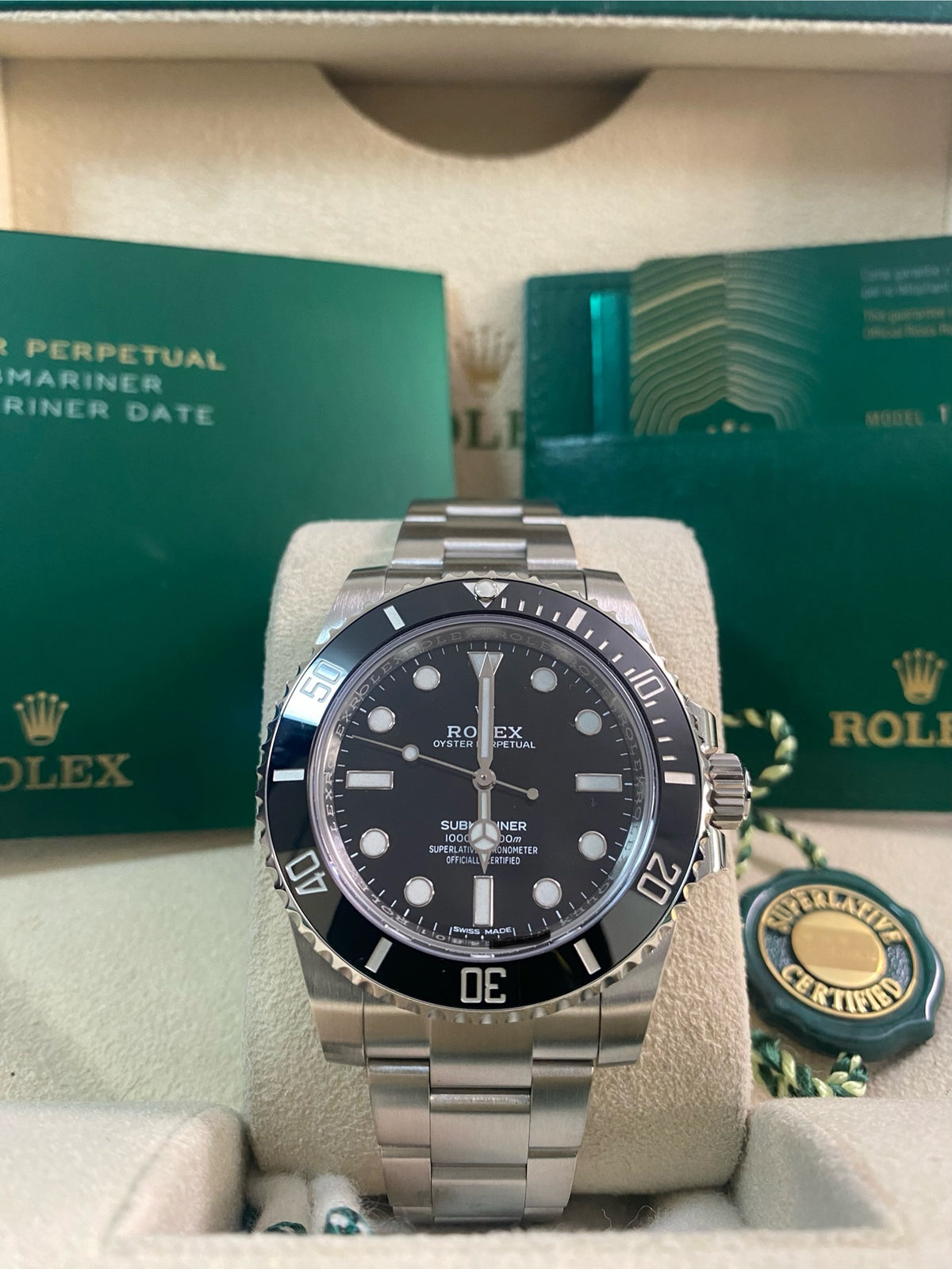 Rolex Steel Submariner No Date - 2020 - Black Dial - 114060 *New Style Card*