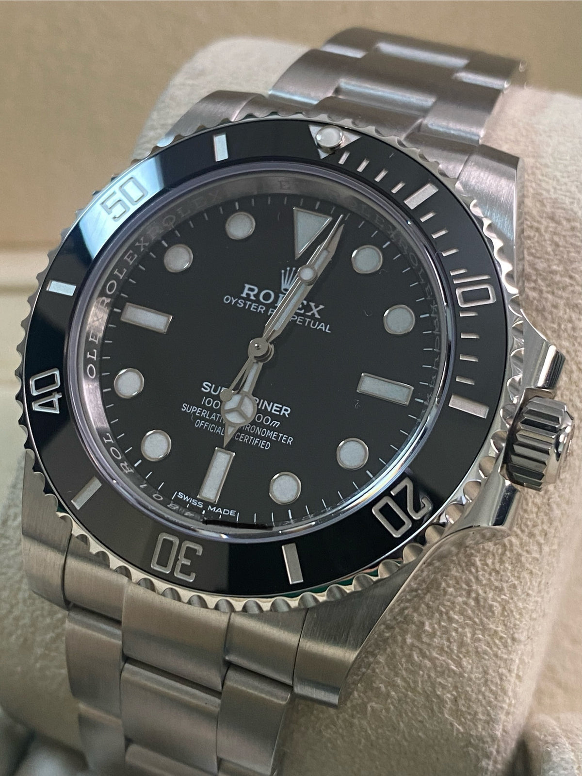 Rolex Steel Submariner No Date - 2020 - Black Dial - 114060 *New Style Card*