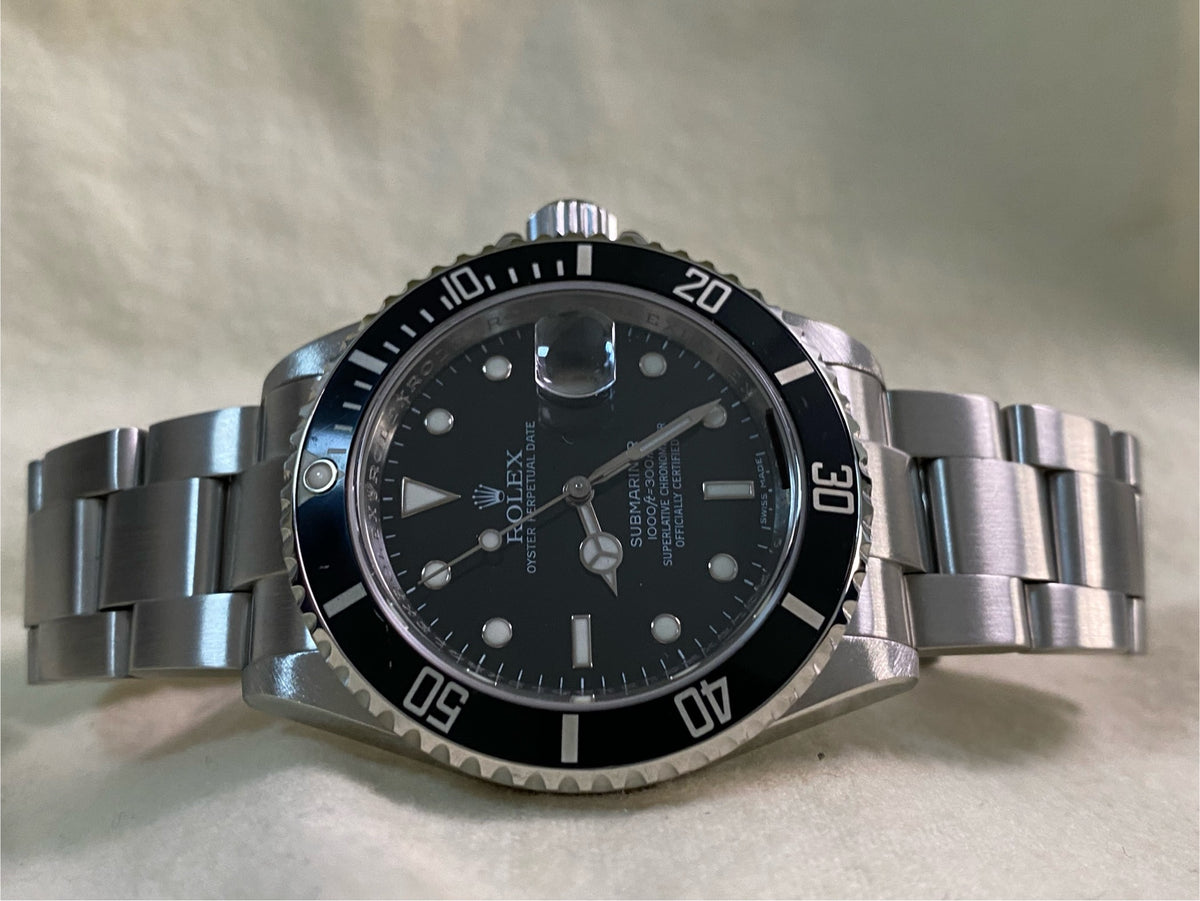 Rolex Steel Submariner Date - 2008 - Pre-Ceramic Bezel - Black Dial - 16610 *FULL SET*