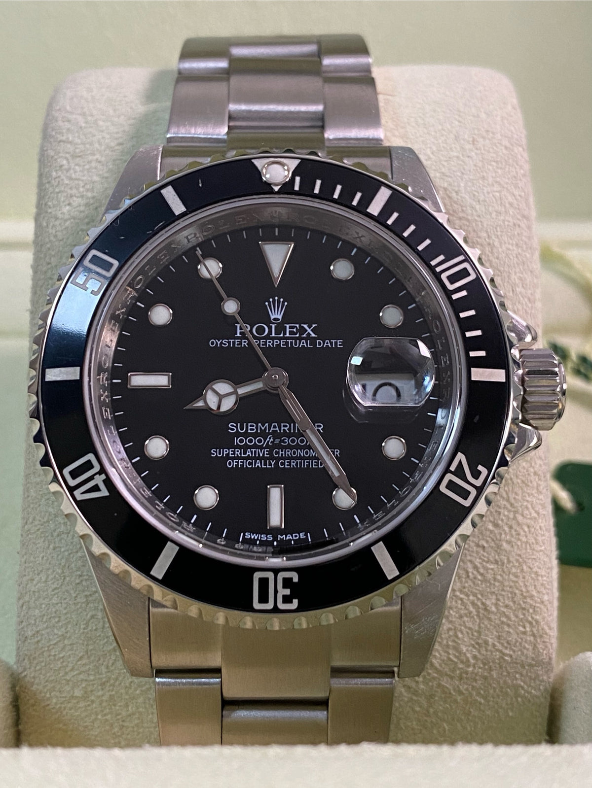 Rolex Steel Submariner Date - 2008 - Pre-Ceramic Bezel - Black Dial - 16610 *FULL SET*