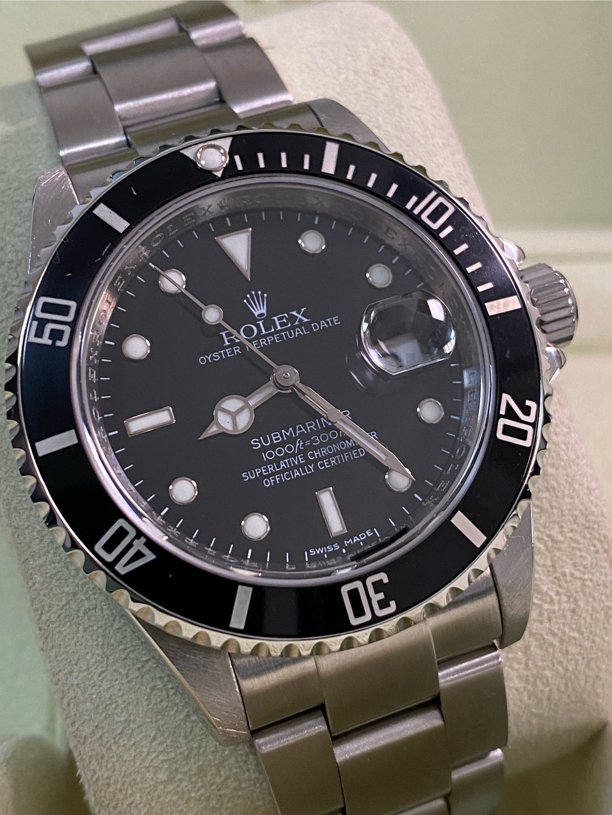 Rolex Steel Submariner Date - 2008 - Pre-Ceramic Bezel - Black Dial - 16610 *FULL SET*