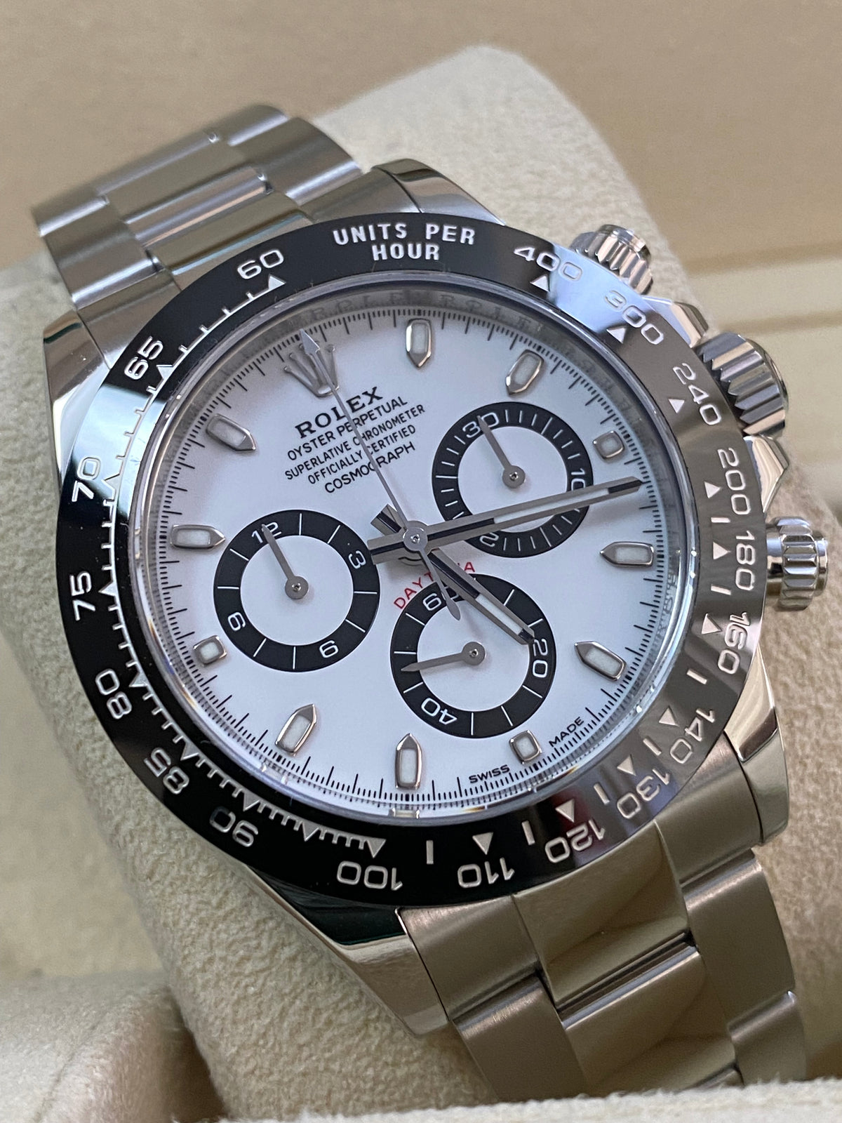 Rolex Steel Cosmograph Daytona - 2020 - "Panda" - White Index Dial - 116500LN COMPLETE SET *NEW STYLE CARD*