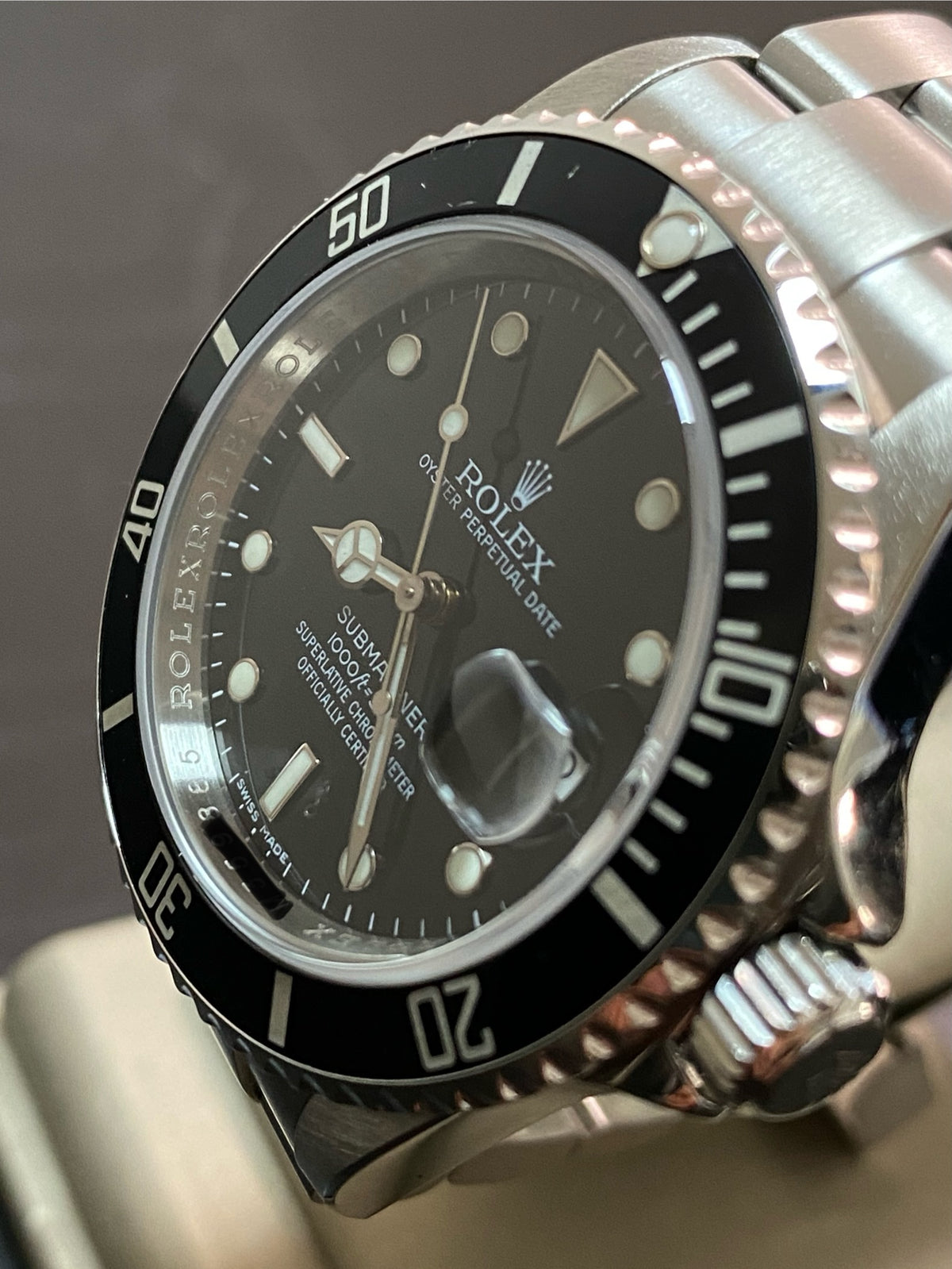 Rolex Steel Submariner Date - 2008 - Pre-Ceramic Bezel - Black Dial - 16610 *FULL SET*