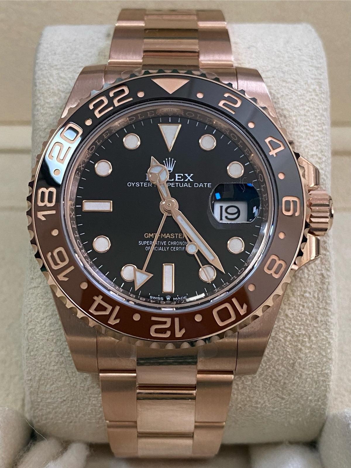Rolex Everose Gold GMT-Master II - 2024 - "Root Beer" - Oyster Bracelet - 126715CHNR *FULL STICKERS*