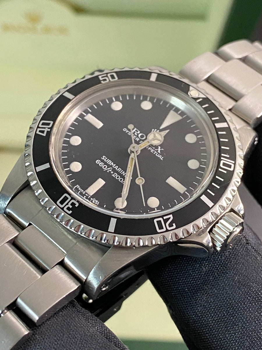 Rolex Steel Submariner No Date - 1982 - Pre-Ceramic Bezel - Black Dial - Two Liner 5513