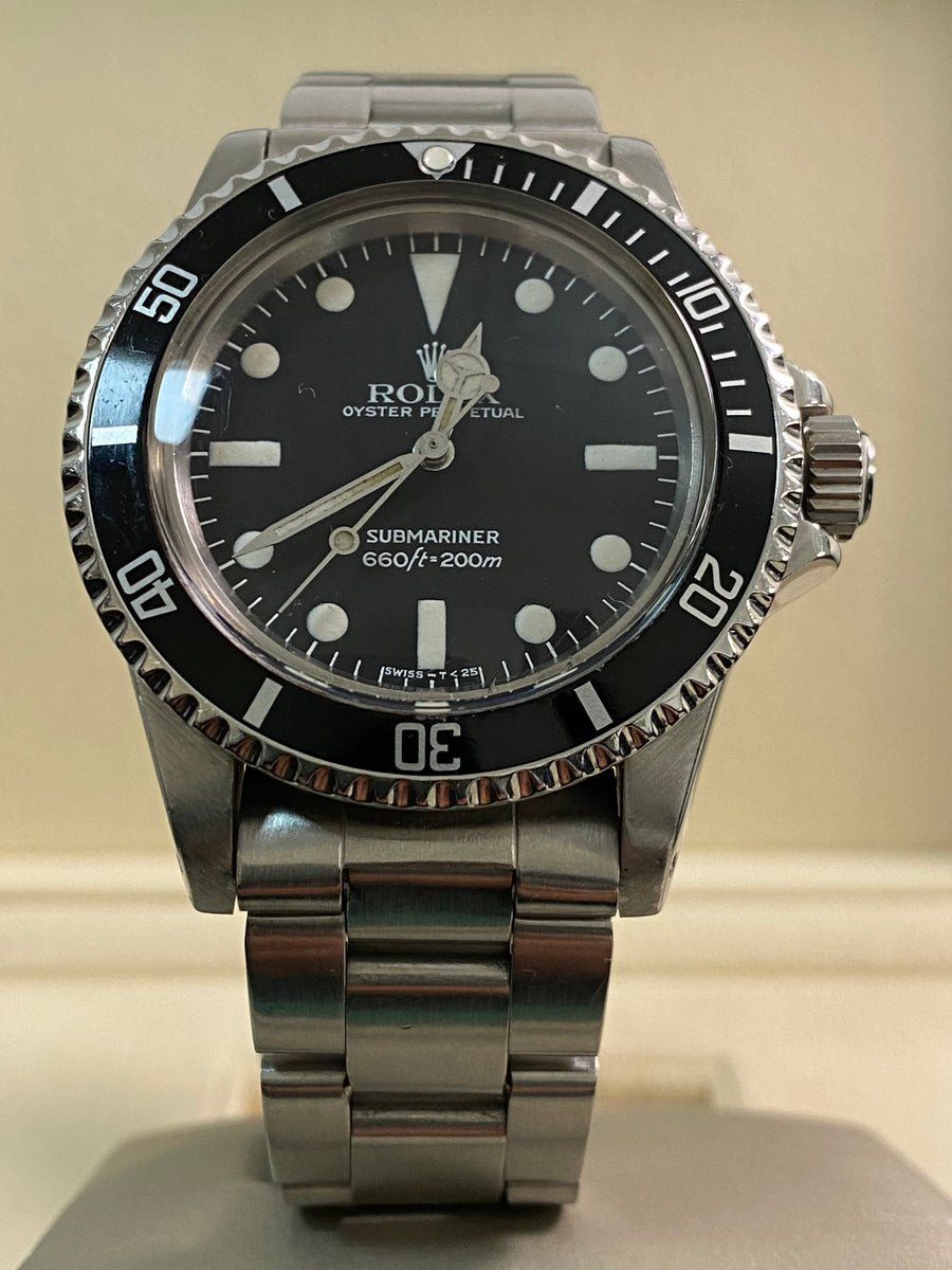 Rolex Steel Submariner No Date - 1982 - Pre-Ceramic Bezel - Black Dial - Two Liner 5513