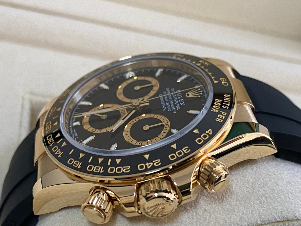 Rolex Yellow Gold Cosmograph Daytona - 2024 - Black Dial - Oysterflex Strap - 126518LN *COMPLETE SET*