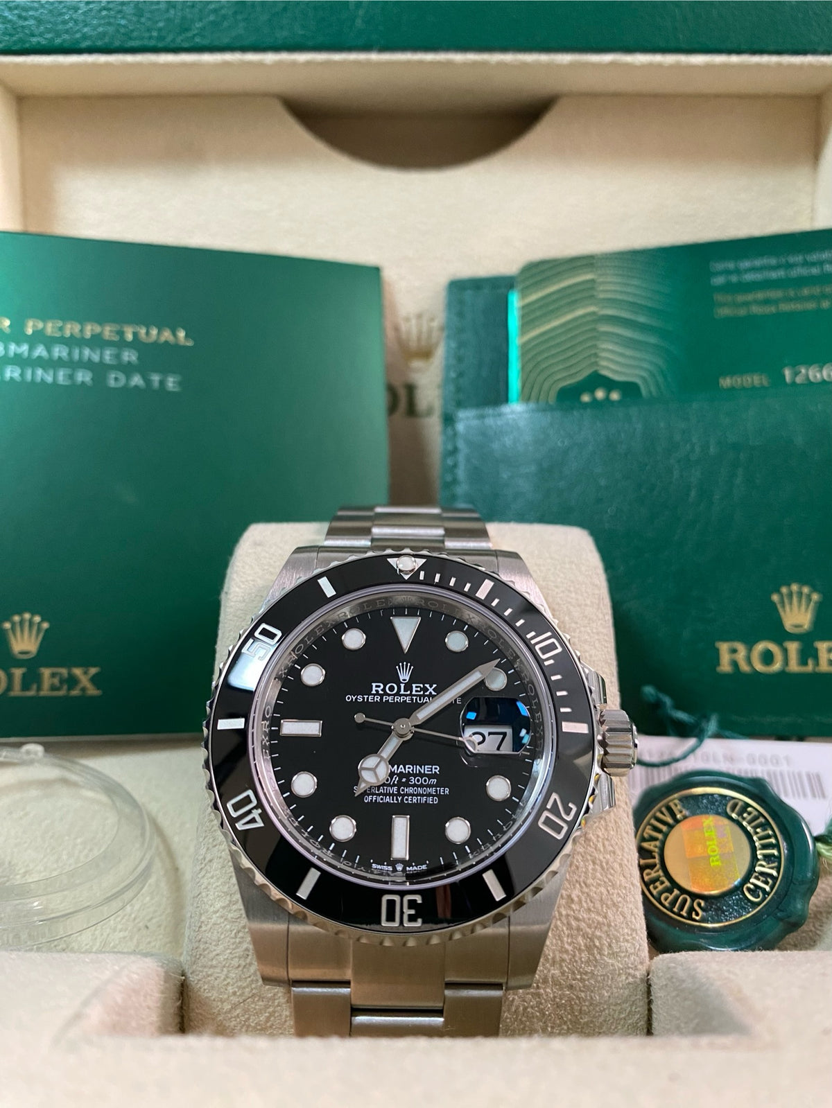 Rolex Steel Submariner Date - 2021 - Black Dial - Oyster Bracelet - 126610LN *FULL SET*