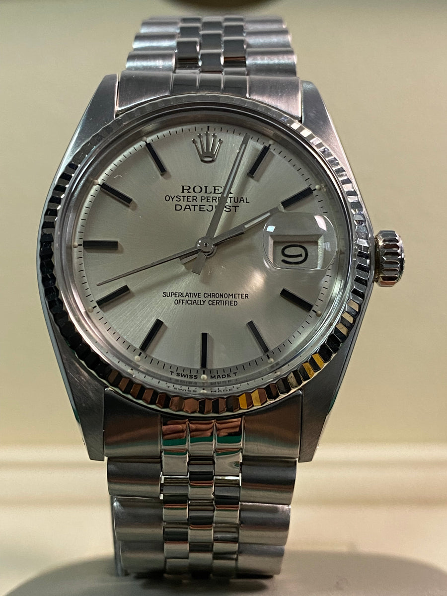 Rolex Steel Datejust 36 - Silver Index Dial - Jubilee Bracelet - 1601