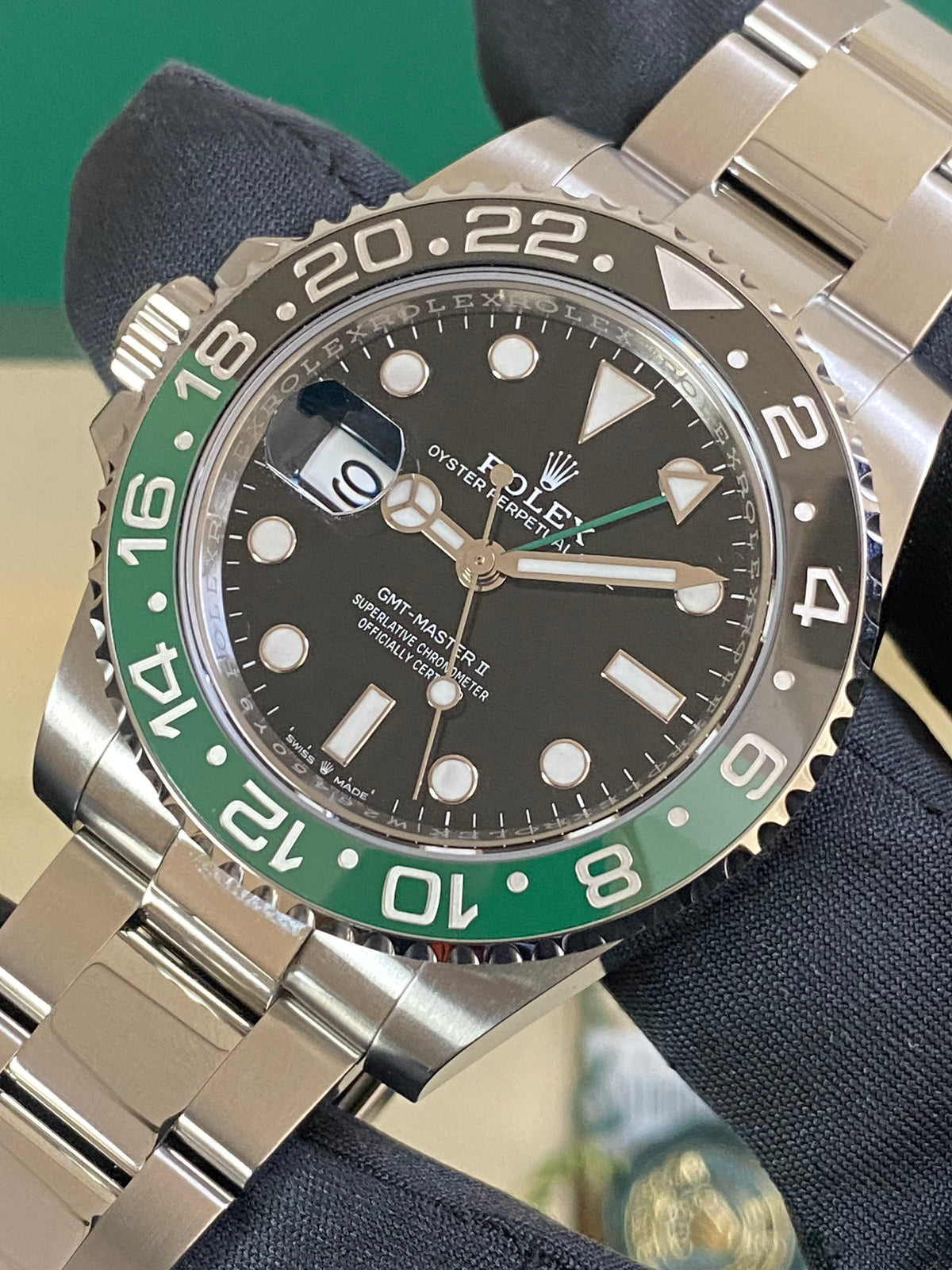 Rolex Steel Left-Handed GMT-Master II - 2024 - "Sprite" - Oyster Bracelet - 126720VTNR *FULL SET*