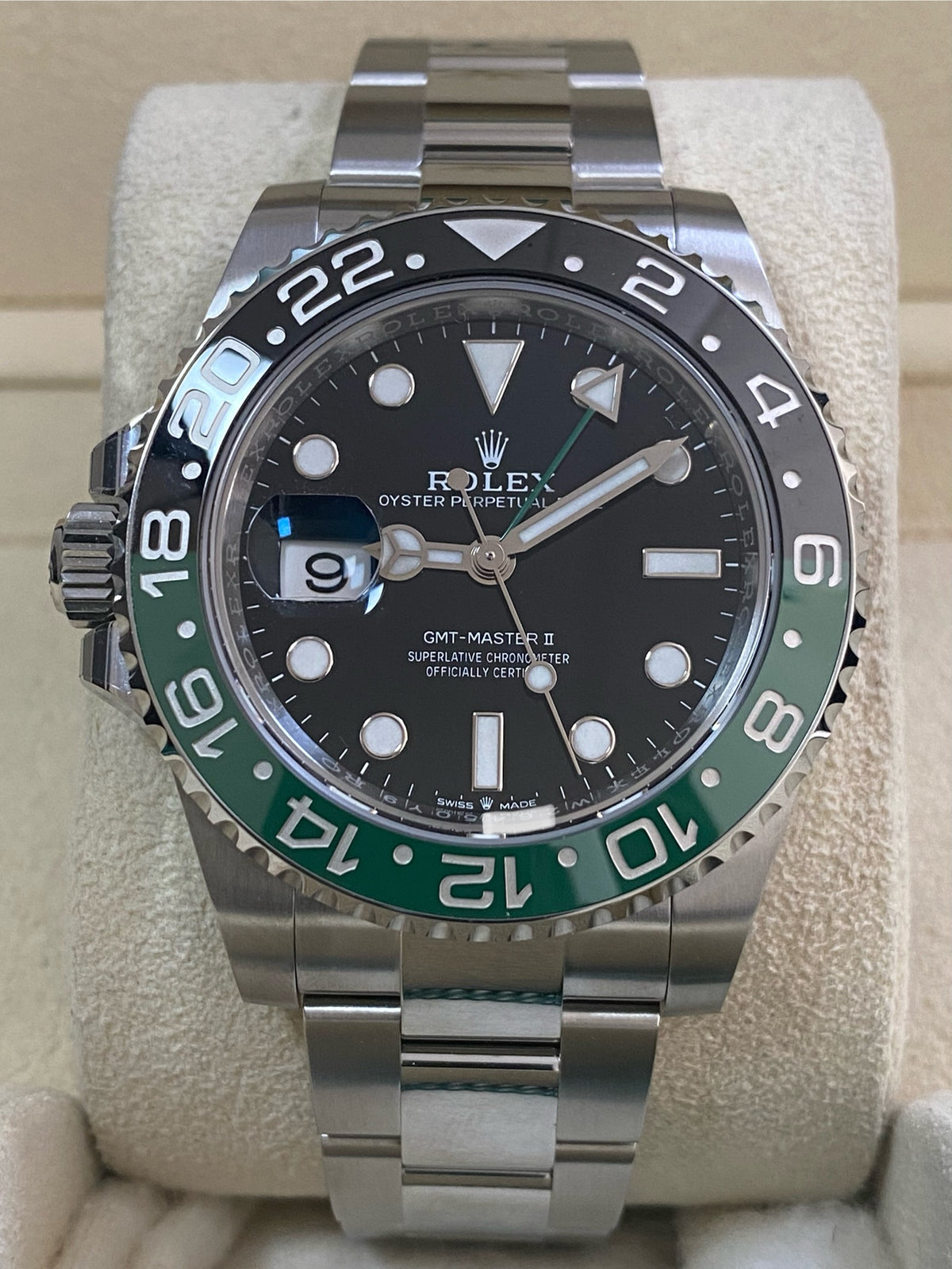 Rolex Steel Left-Handed GMT-Master II - 2024 - "Sprite" - Oyster Bracelet - 126720VTNR *FULL SET*