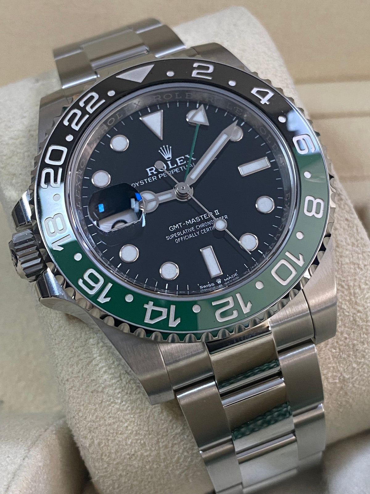 Rolex Steel Left-Handed GMT-Master II - 2024 - "Sprite" - Oyster Bracelet - 126720VTNR *FULL SET*