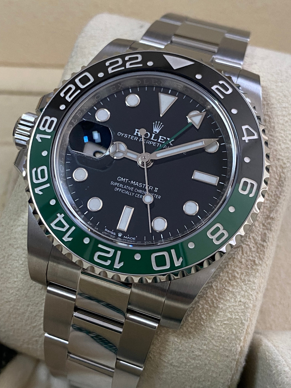 Rolex Steel Left-Handed GMT-Master II - 2024 - "Sprite" - Oyster Bracelet - 126720VTNR *FULL SET*