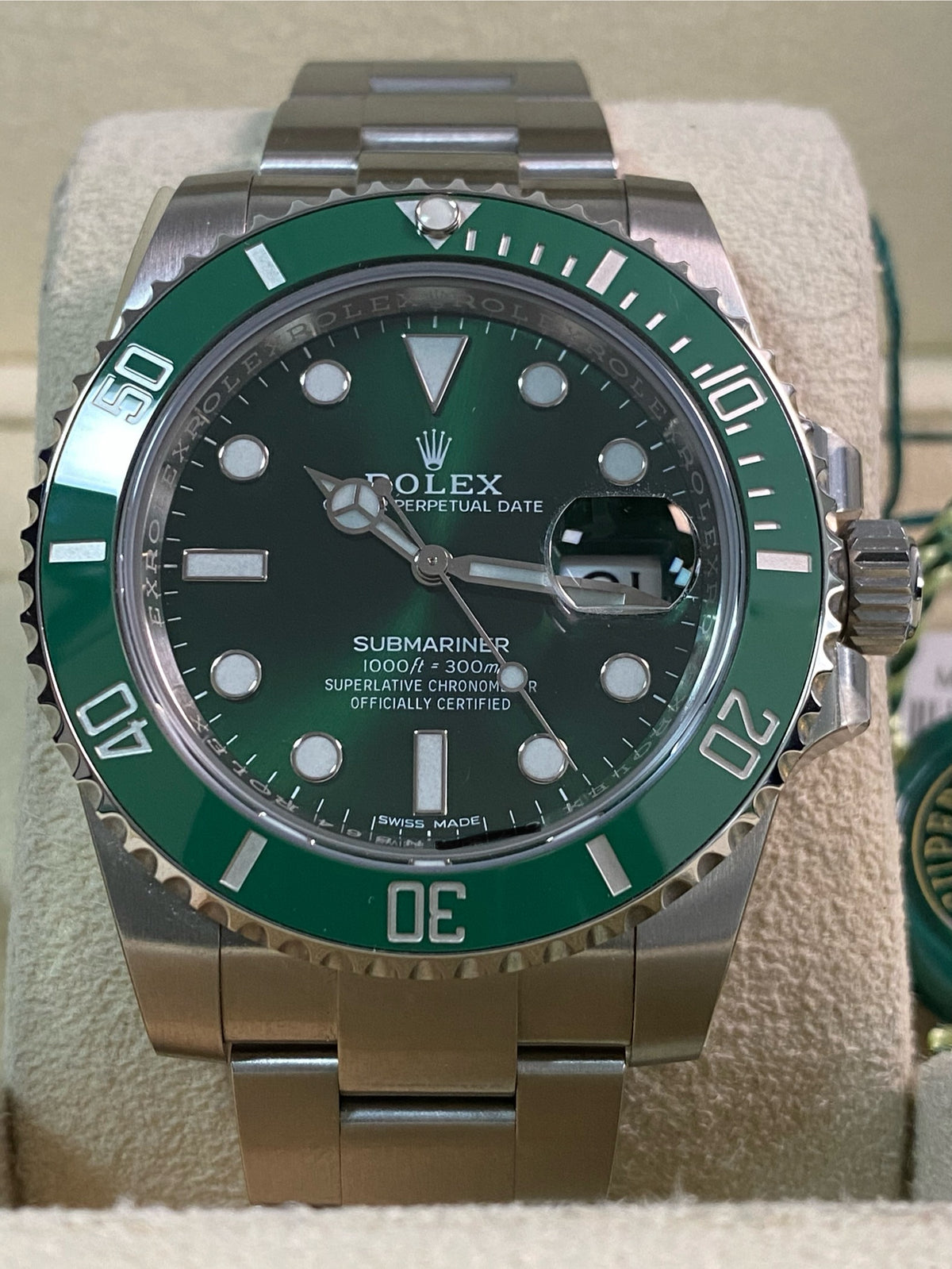 Rolex Steel Submariner Date - 2018 - "Hulk" - 116610LV *FULL STICKERS*