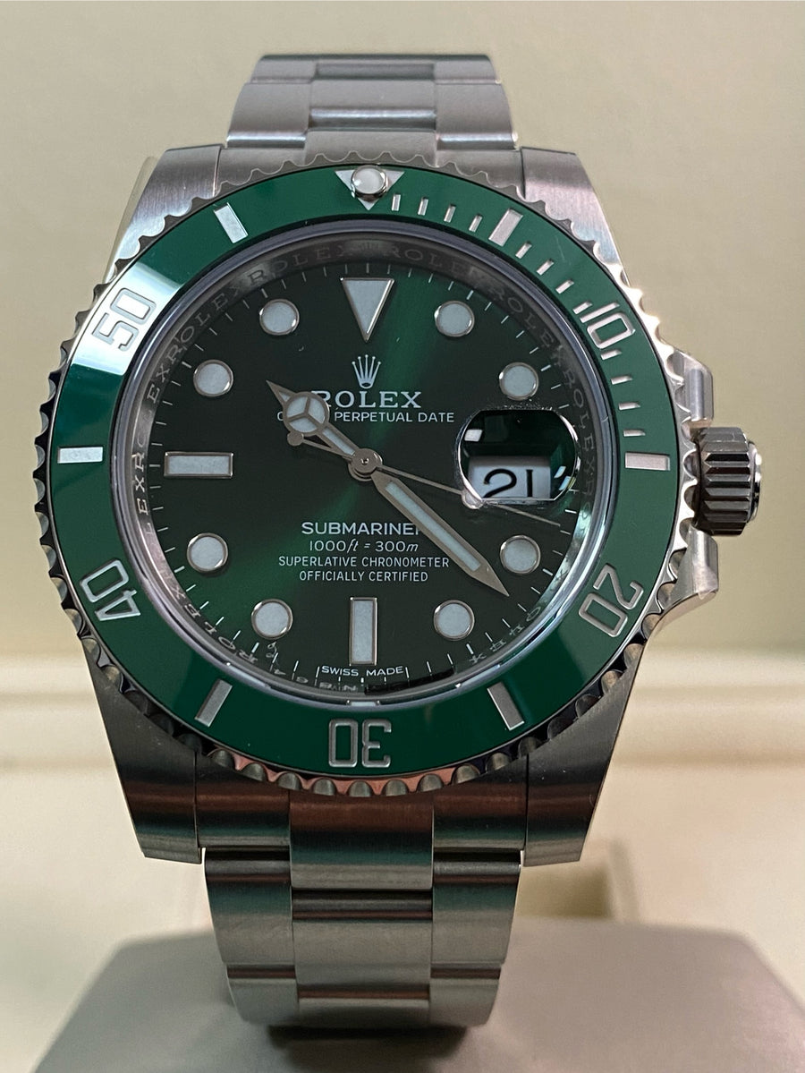 Rolex Steel Submariner Date - 2018 - "Hulk" - 116610LV *FULL STICKERS*