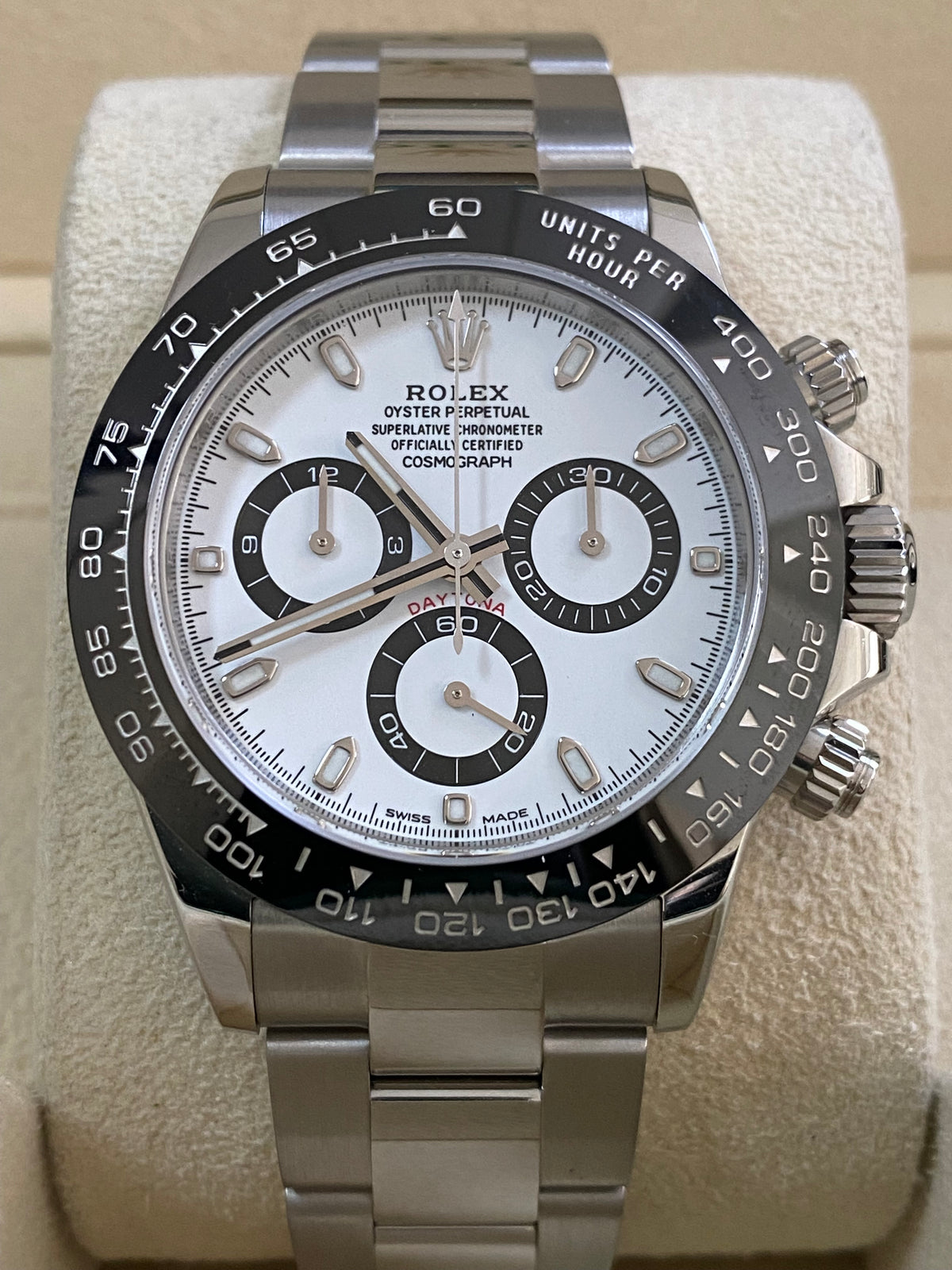 Rolex Steel Cosmograph Daytona - 2018 - "Panda" - White Index Dial - 116500LN *COMPLETE SET*