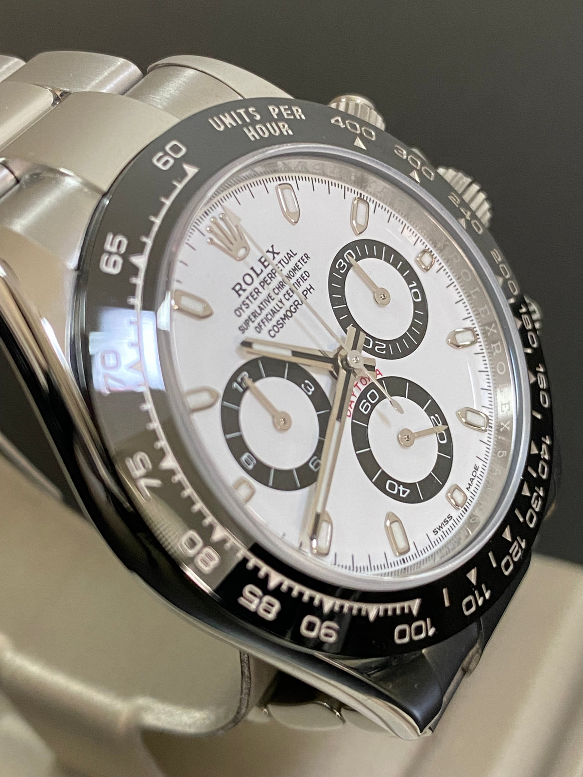 Rolex Steel Cosmograph Daytona - 2018 - "Panda" - White Index Dial - 116500LN *COMPLETE SET*