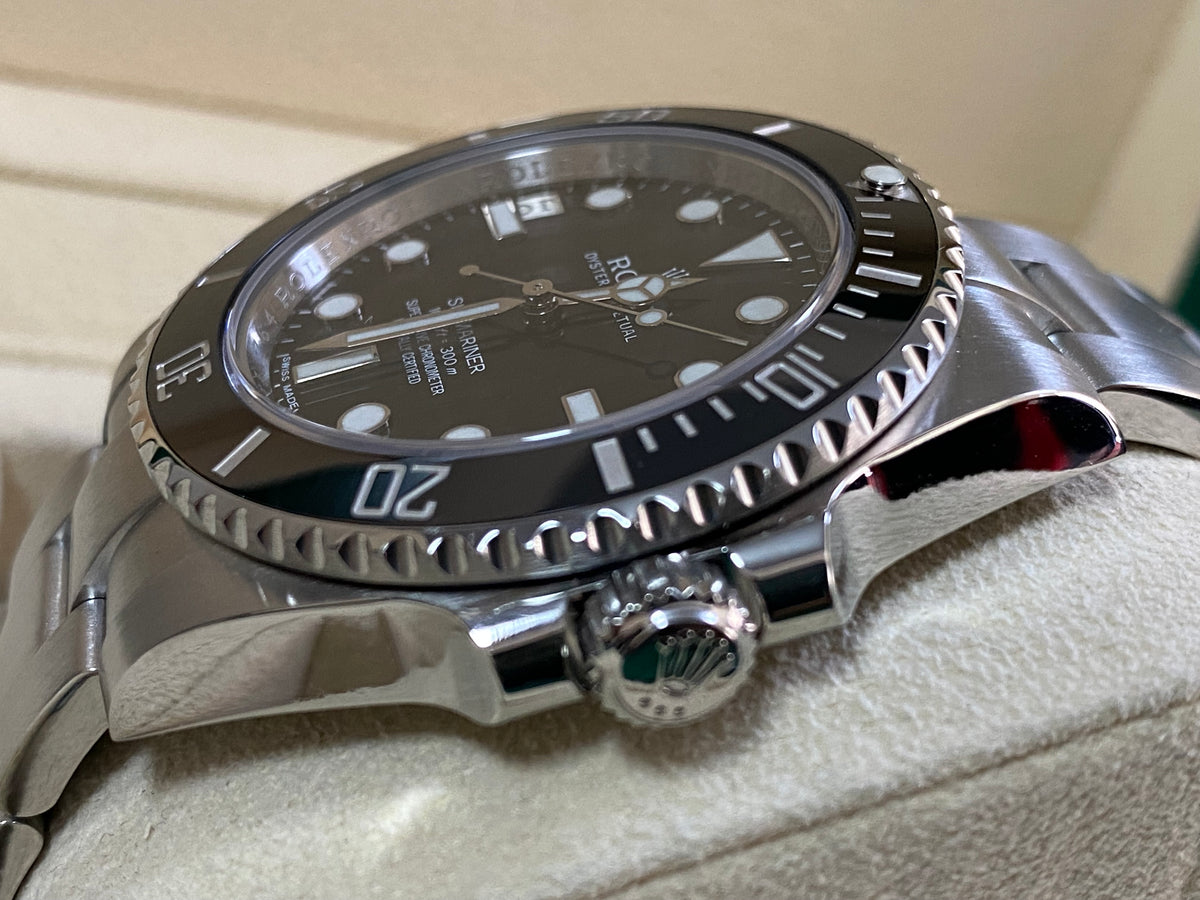 Rolex Steel No-Date Submariner - 2013 - Ceramic Bezel - Black Dial - 114060