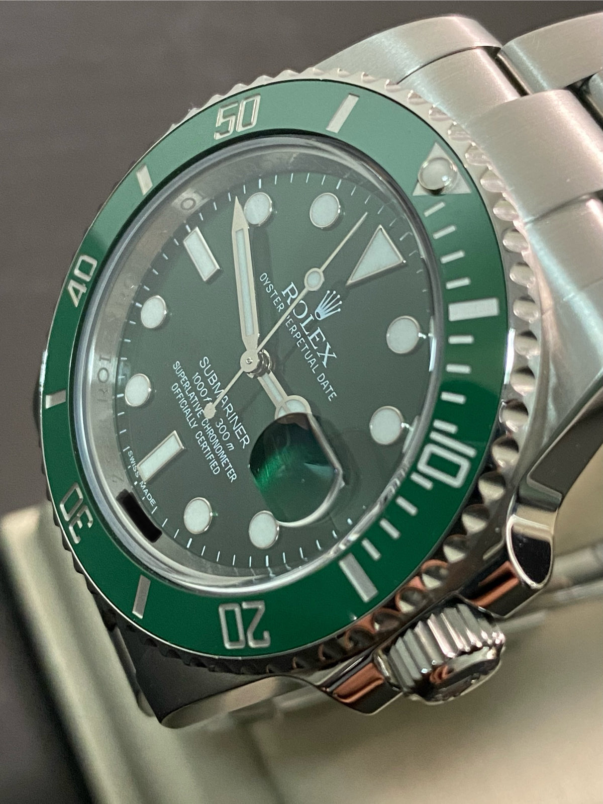 Rolex Steel Submariner Date - 2013 - "Hulk" - 116610LV *FULL SET*