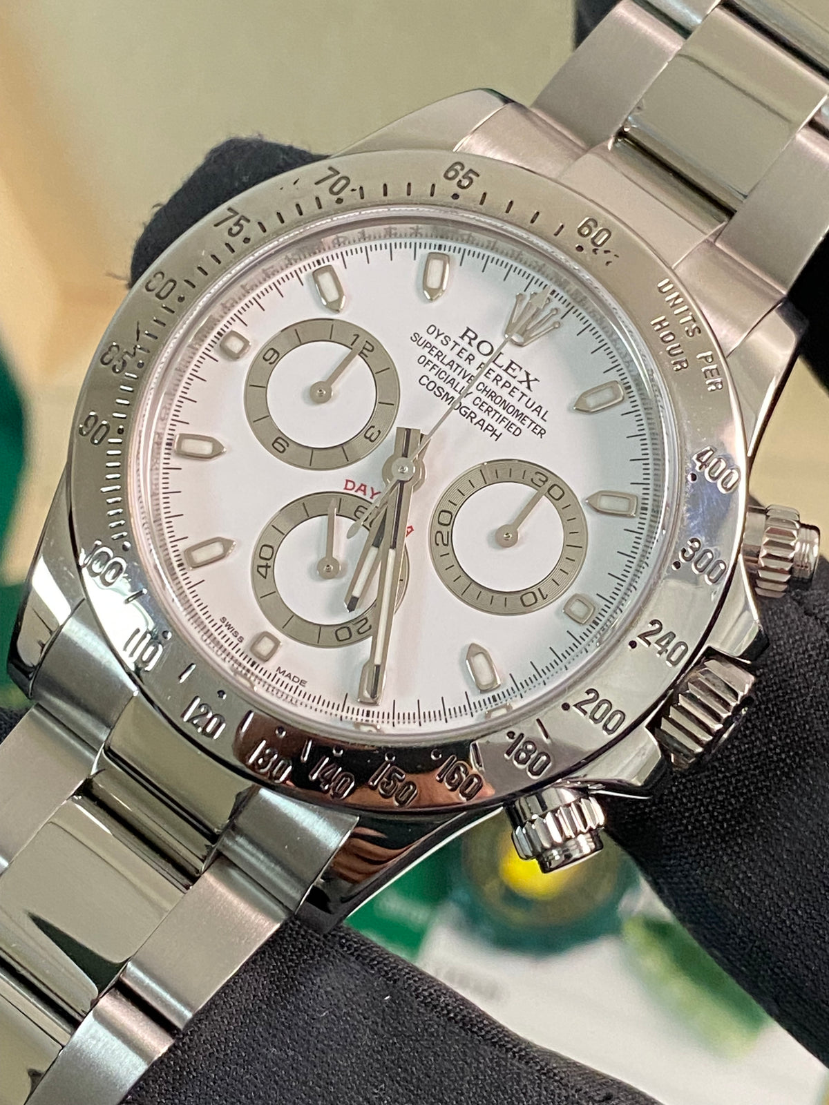 Rolex Steel Cosmograph Daytona - 2016 - White Dial - 116520 *FULL SET*