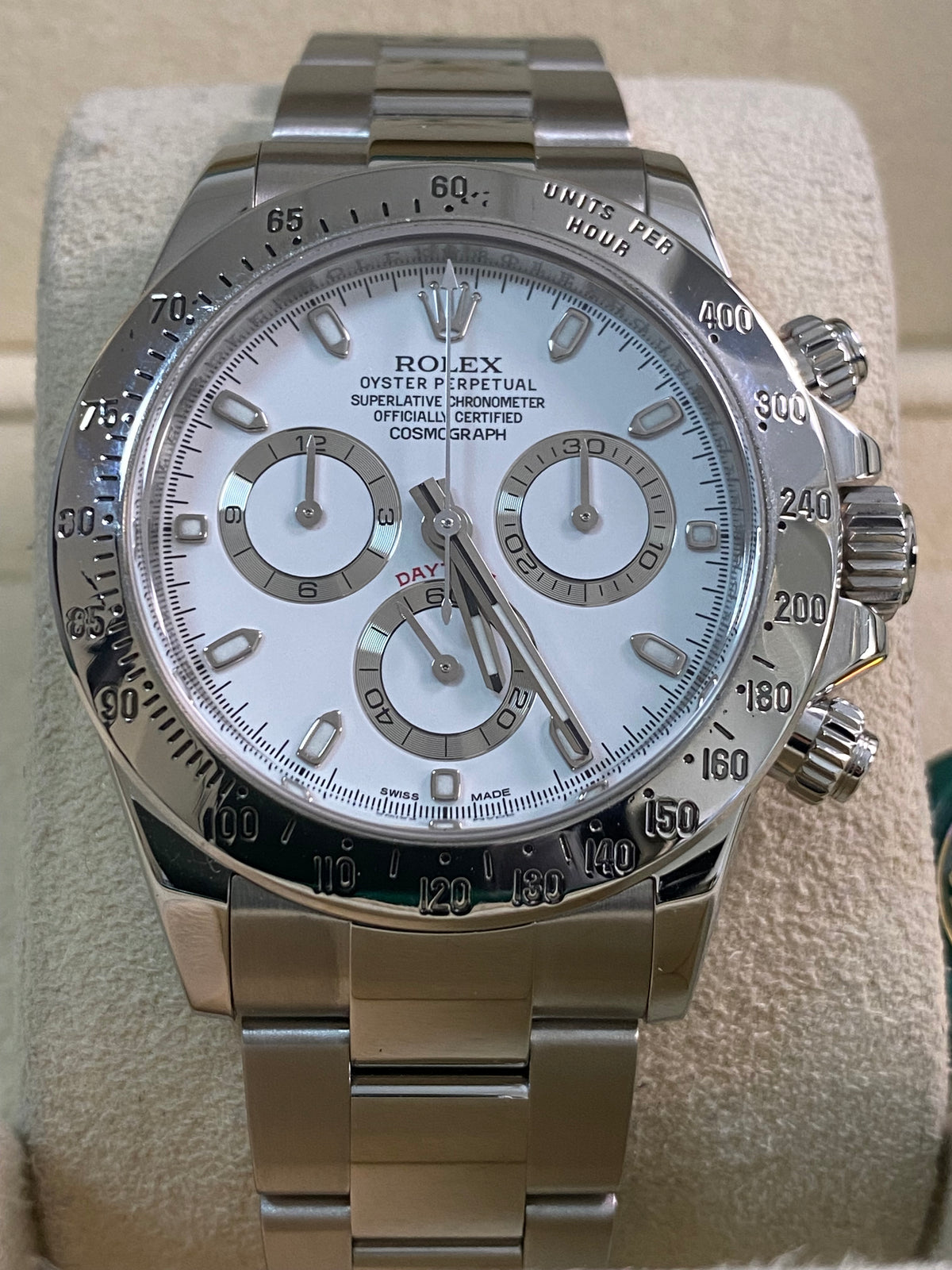 Rolex Steel Cosmograph Daytona - 2016 - White Dial - 116520 *FULL SET*