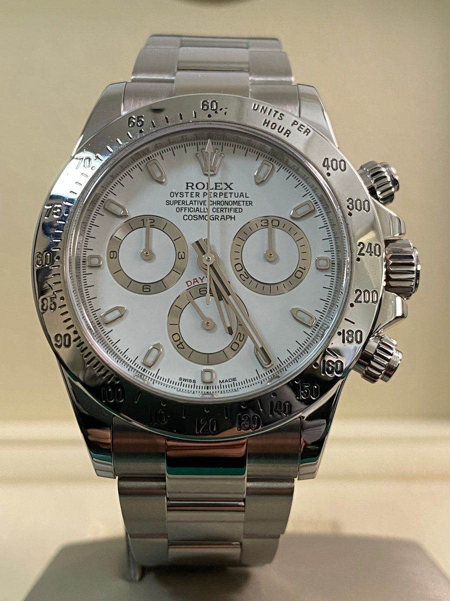 Rolex Steel Cosmograph Daytona - 2016 - White Dial - 116520 *FULL SET*