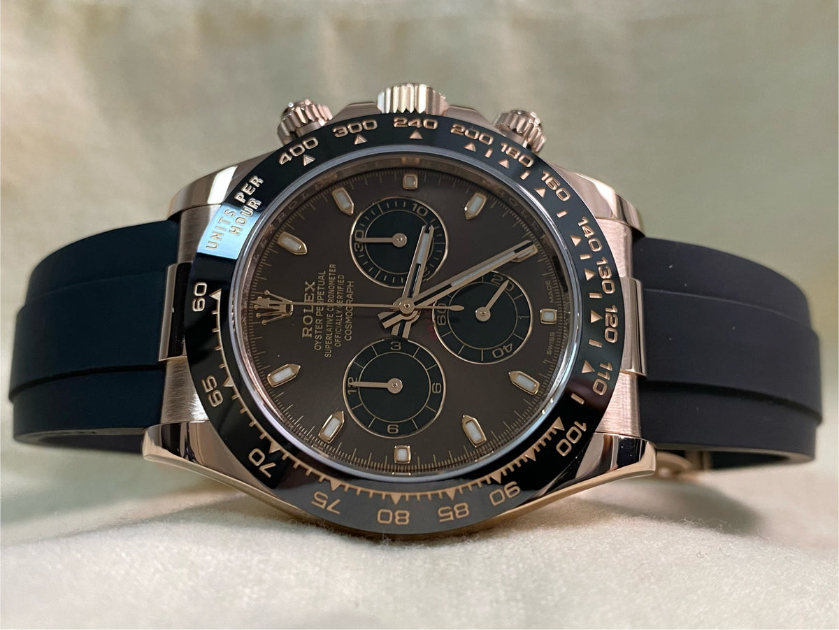 Rolex Everose Gold Cosmograph Daytona - 2021 - Chocolate Dial - Oysterflex - 116515LN *FULL SET*