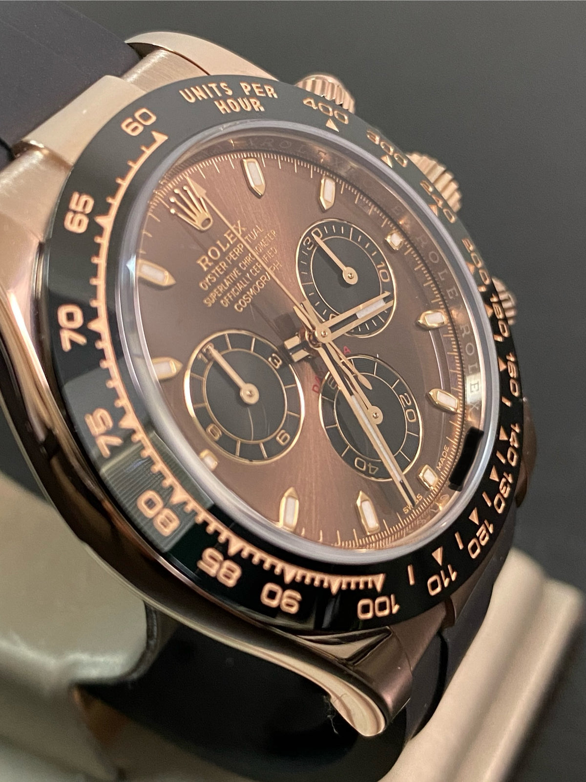 Rolex Everose Gold Cosmograph Daytona - 2021 - Chocolate Dial - Oysterflex - 116515LN *FULL SET*