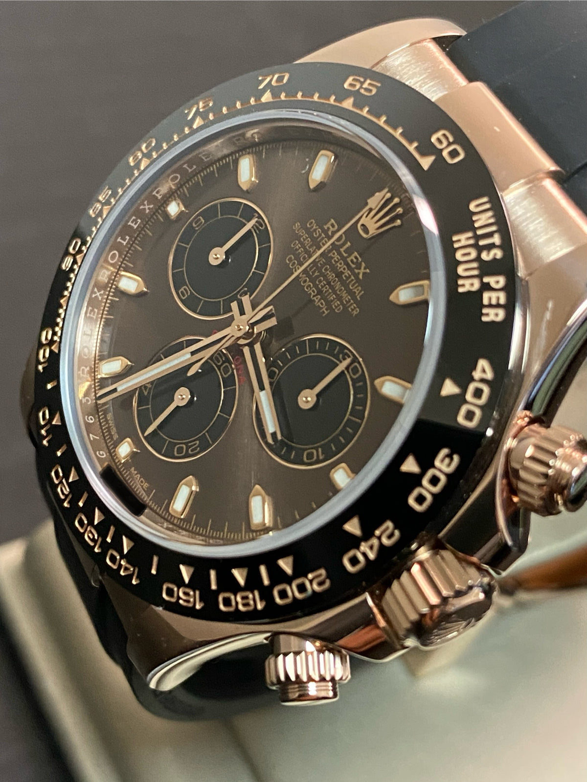 Rolex Everose Gold Cosmograph Daytona - 2021 - Chocolate Dial - Oysterflex - 116515LN *FULL SET*