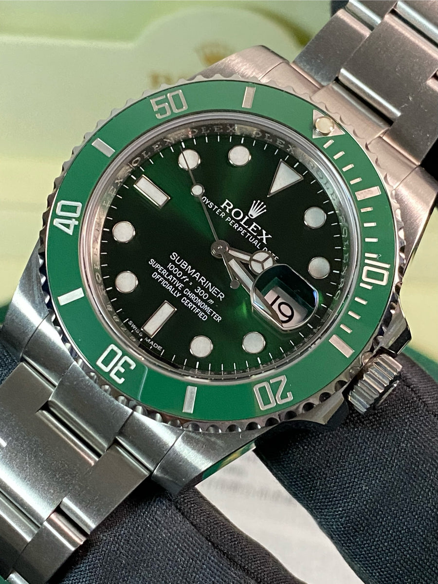 Rolex Steel Submariner Date - 2011 - "Hulk" - 116610LV *FULL SET*