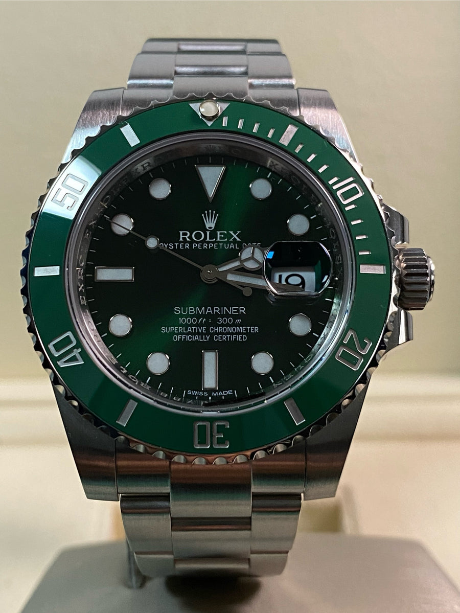 Rolex Steel Submariner Date - 2011 - "Hulk" - 116610LV *FULL SET*