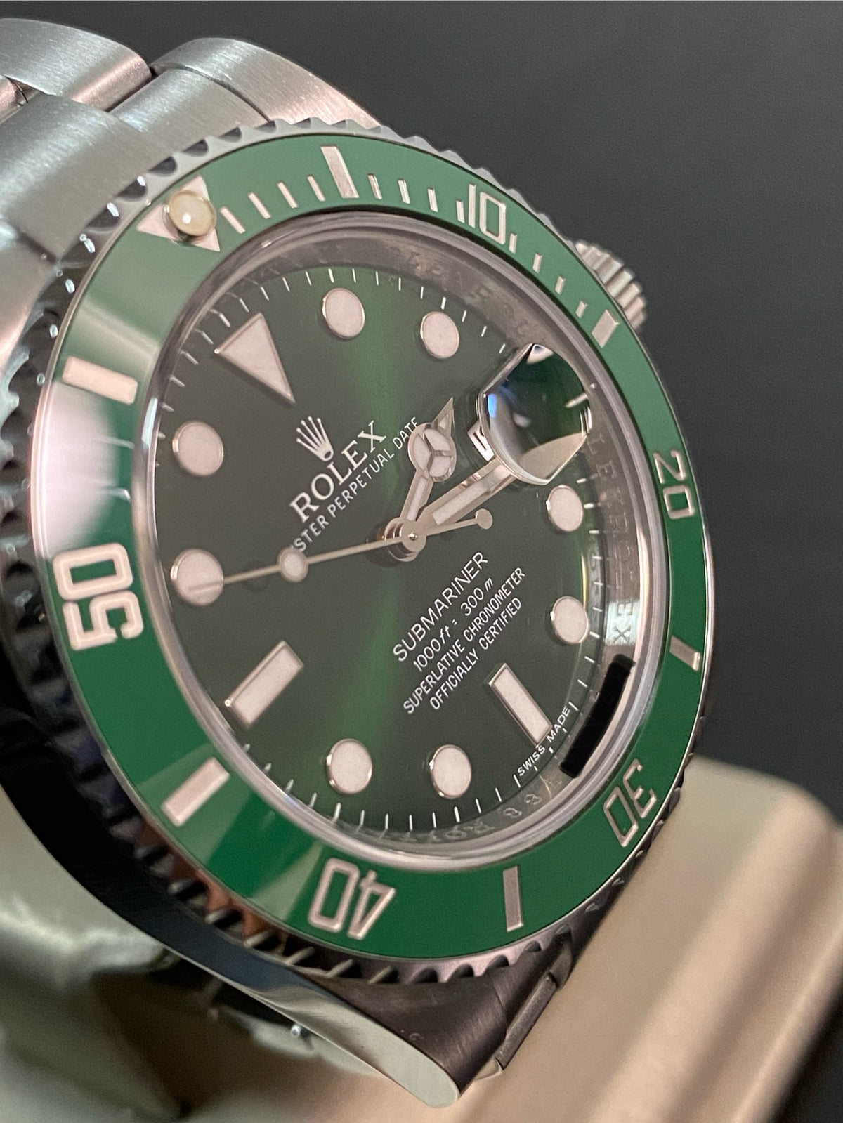 Rolex Steel Submariner Date - 2011 - "Hulk" - 116610LV *FULL SET*