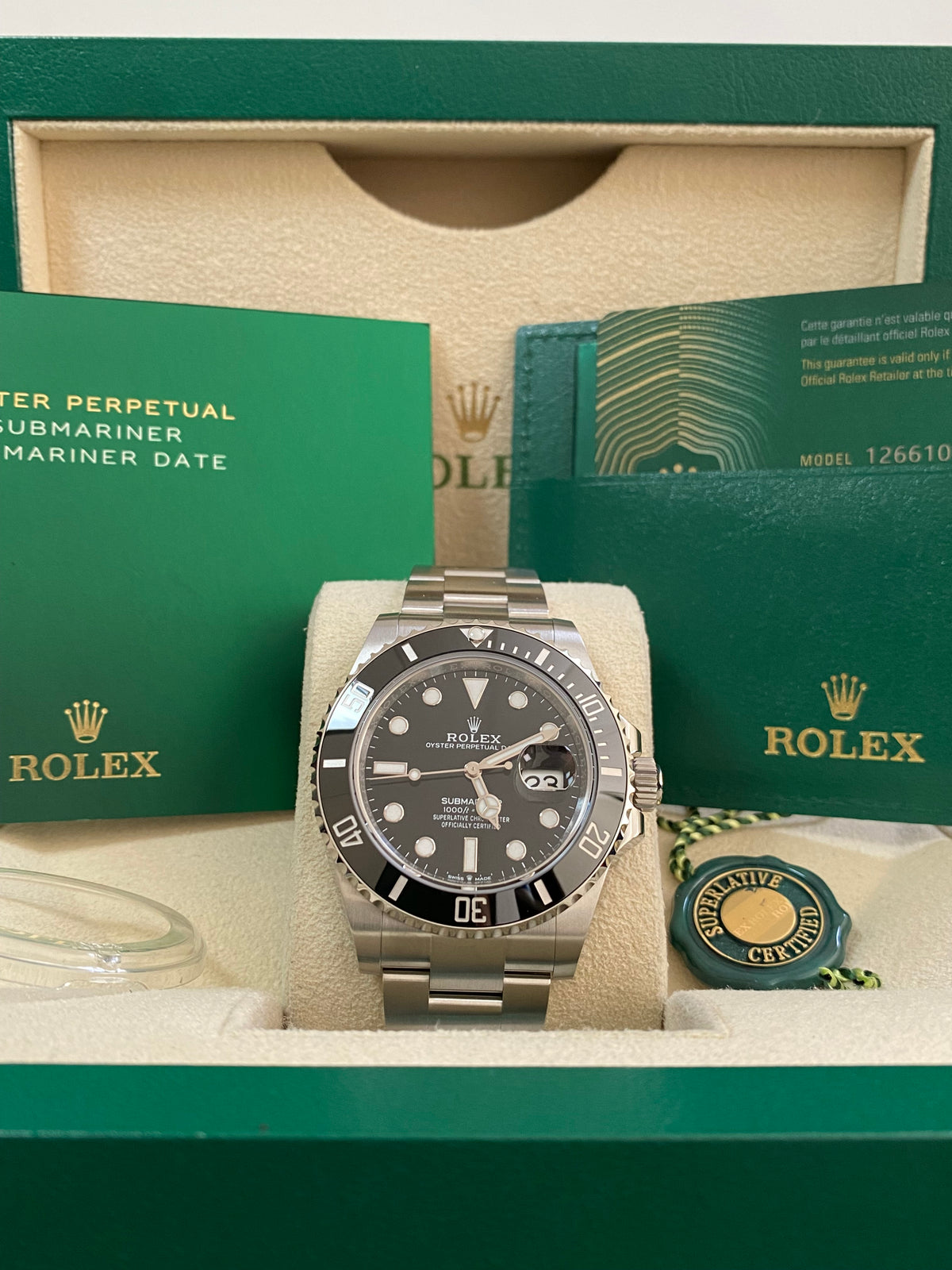 Rolex Steel Submariner Date - 2024 - Black Bezel - Black Dial - Oyster Bracelet - 126610LN *FULL SET*