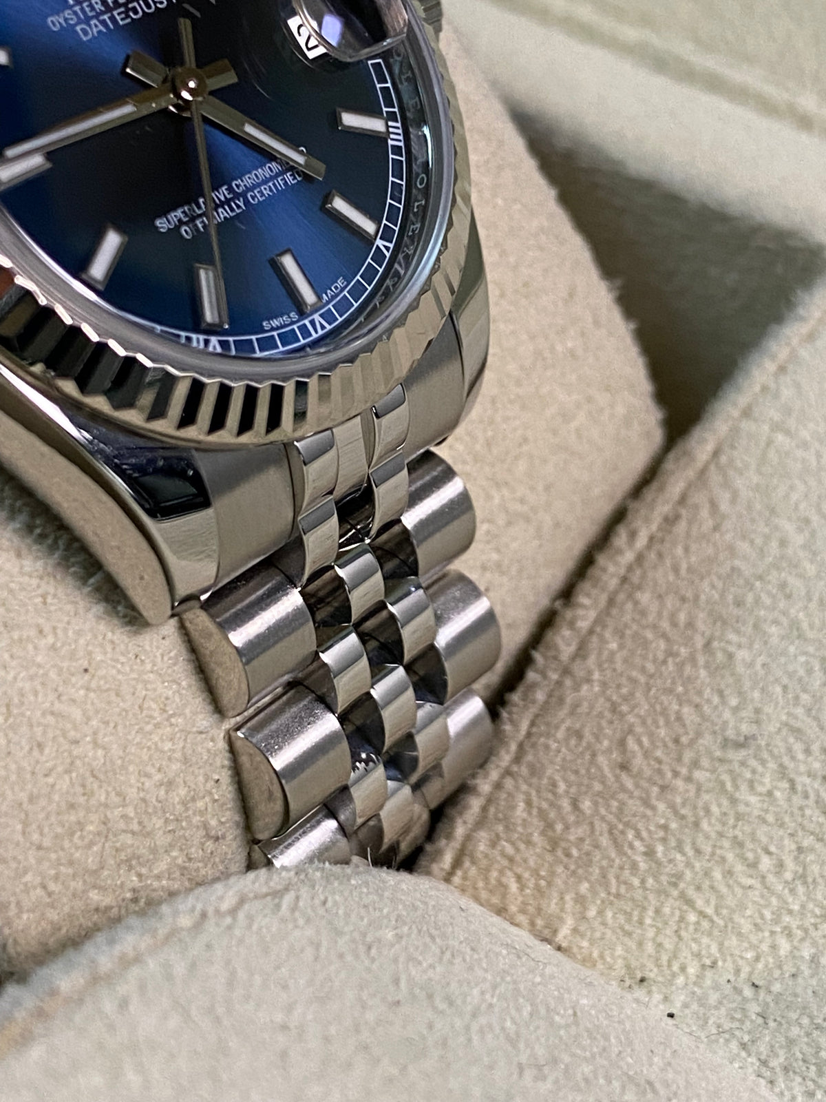 Rolex Steel Datejust 31 - 2016 - Fluted Bezel - Blue Index Dial - Jubilee Bracelet - 178274 *FULL SET*