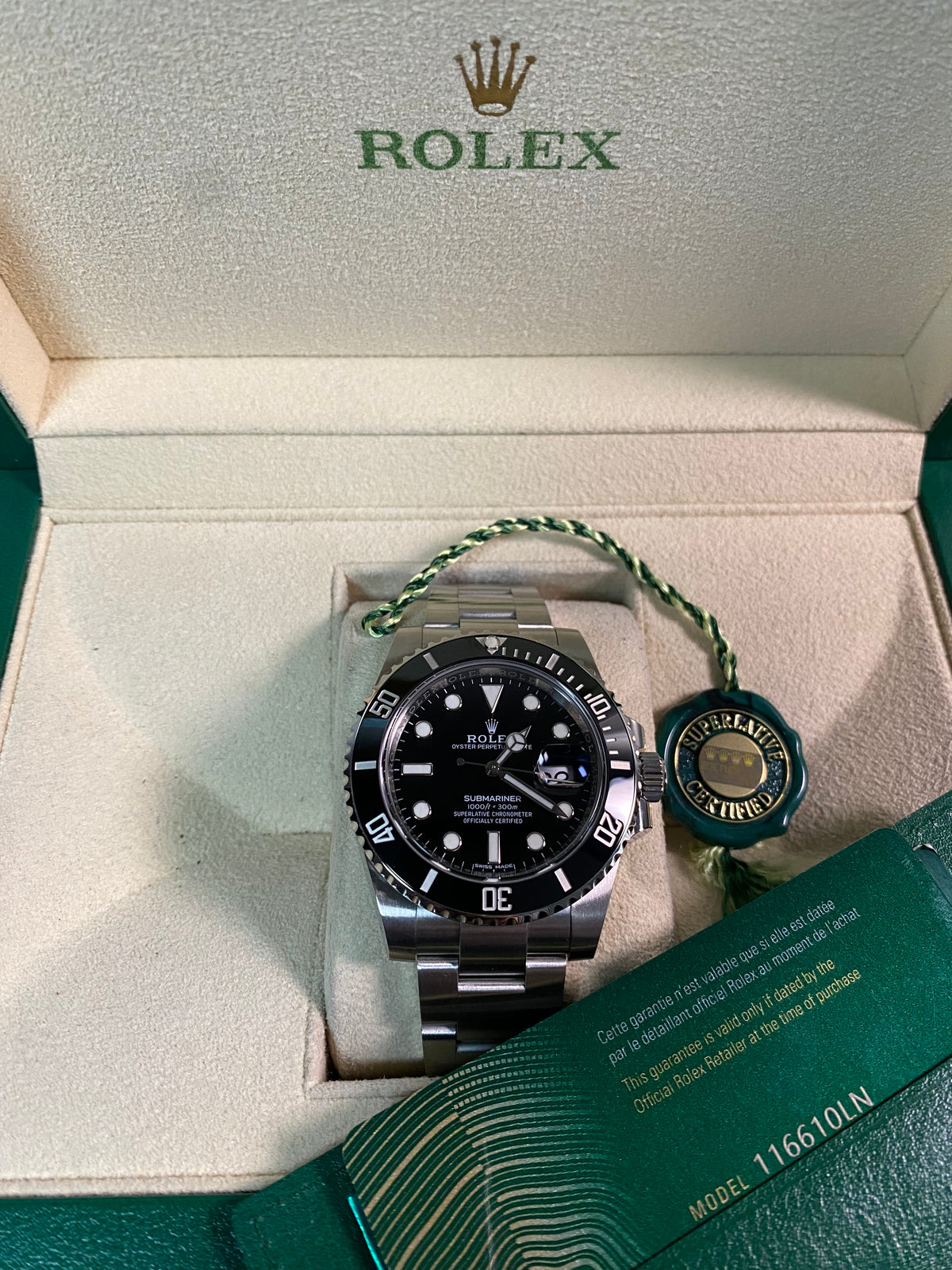 Rolex Steel Submariner Date - 2020 - Black Dial - 116610LN *New Style Card*